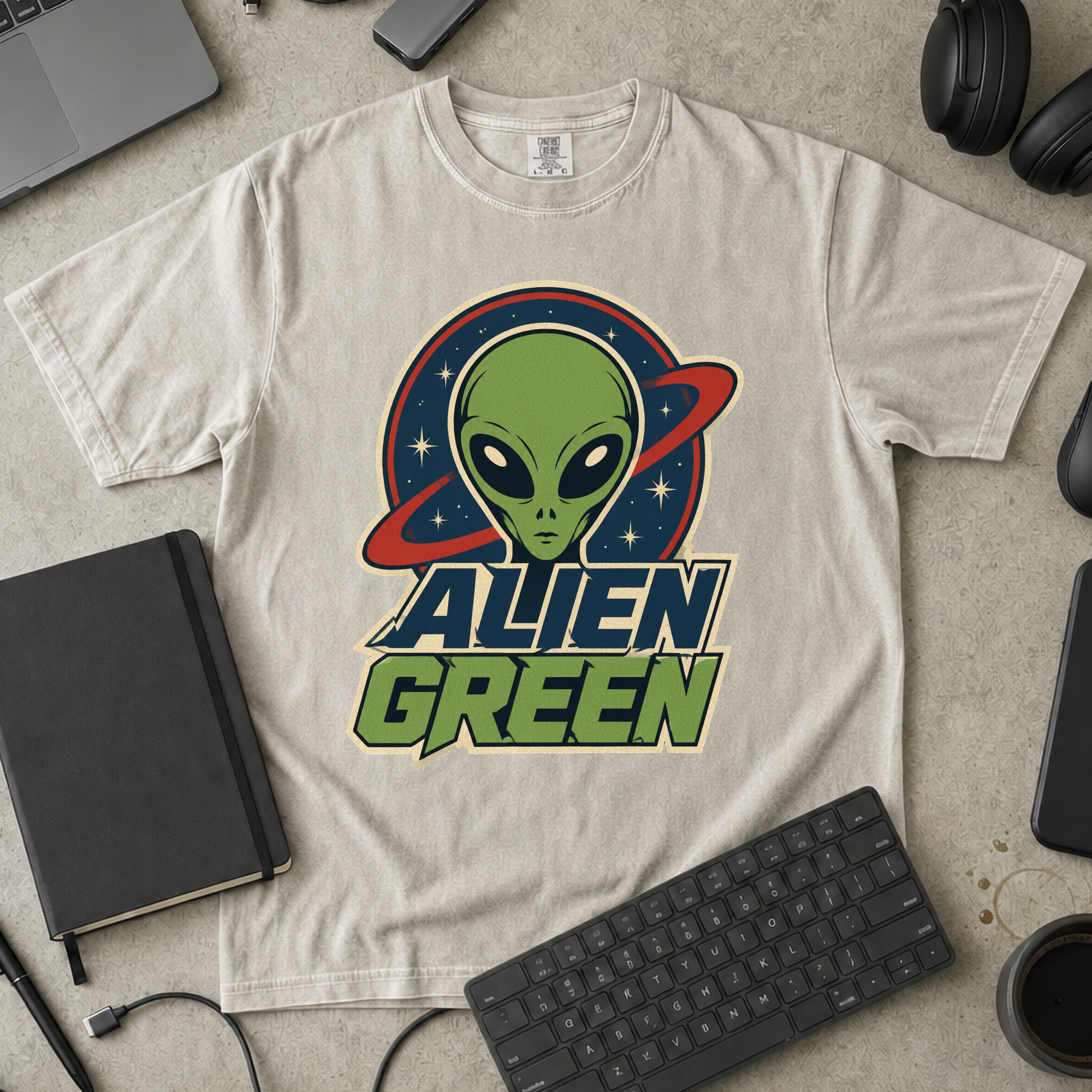 Nerd Collection Artwork T102 Premium Shirt - Ivory mockup