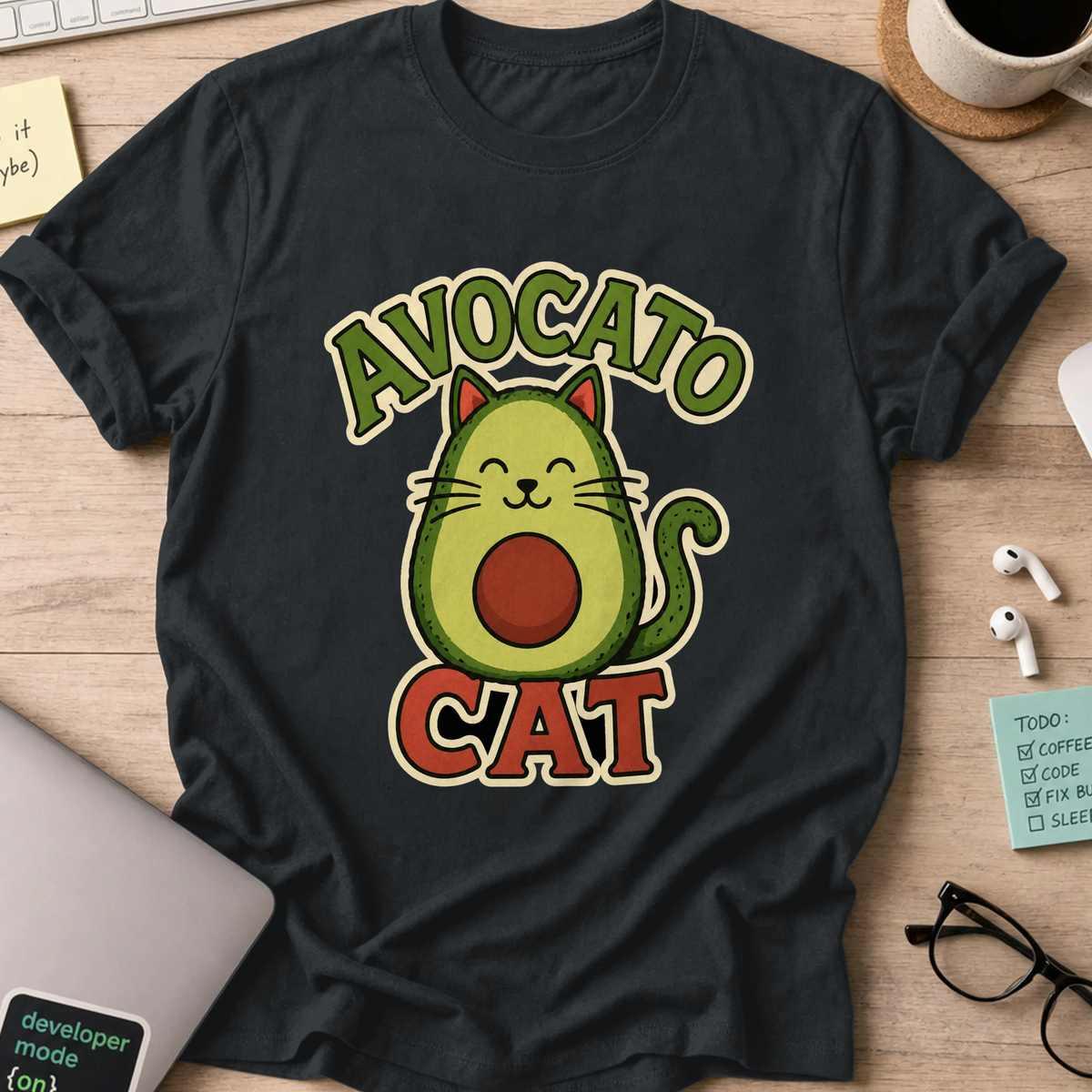 Nerd Collection Artwork T103 Shirt - Black mockup