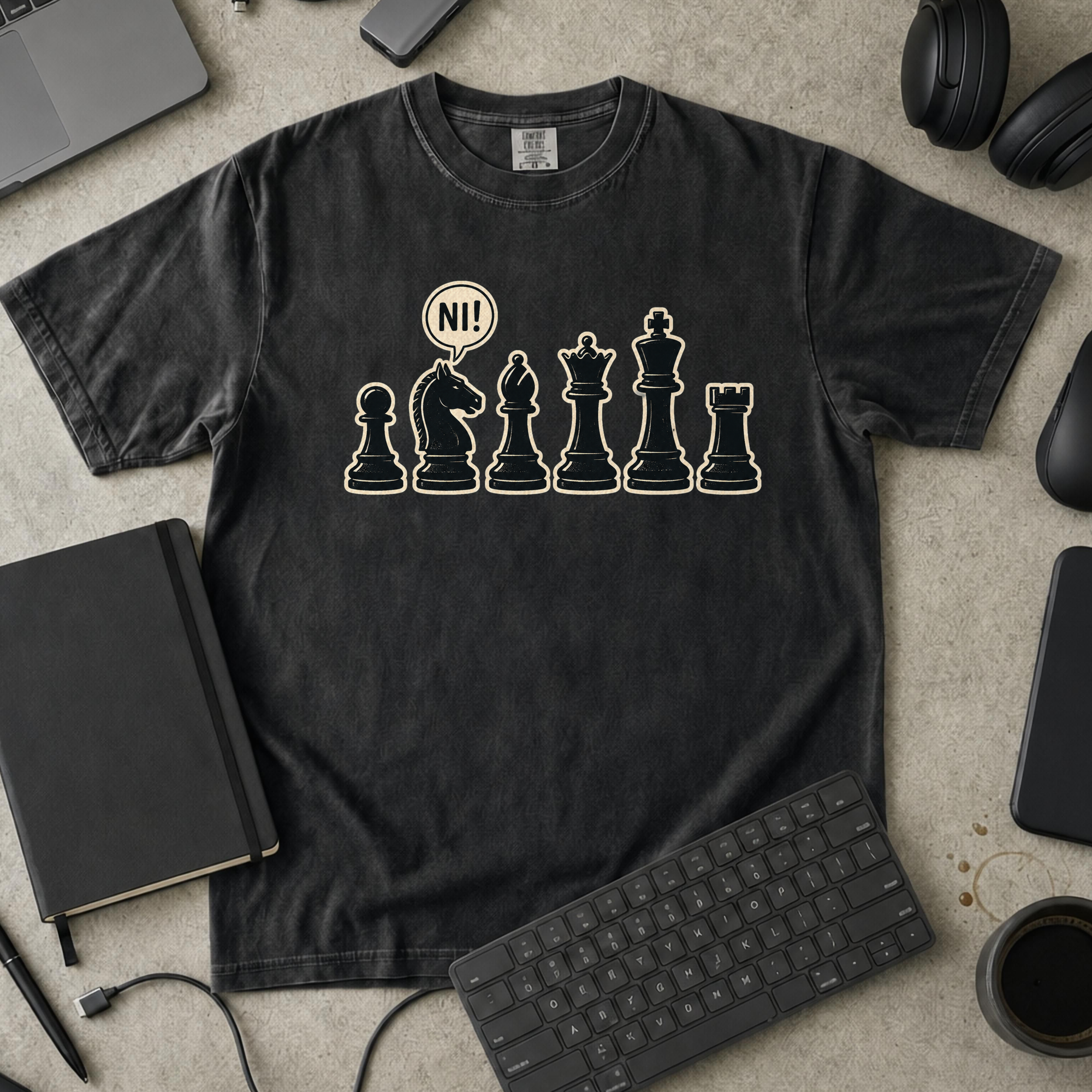 Nerd Collection Artwork T104 Premium Shirt - Black mockup