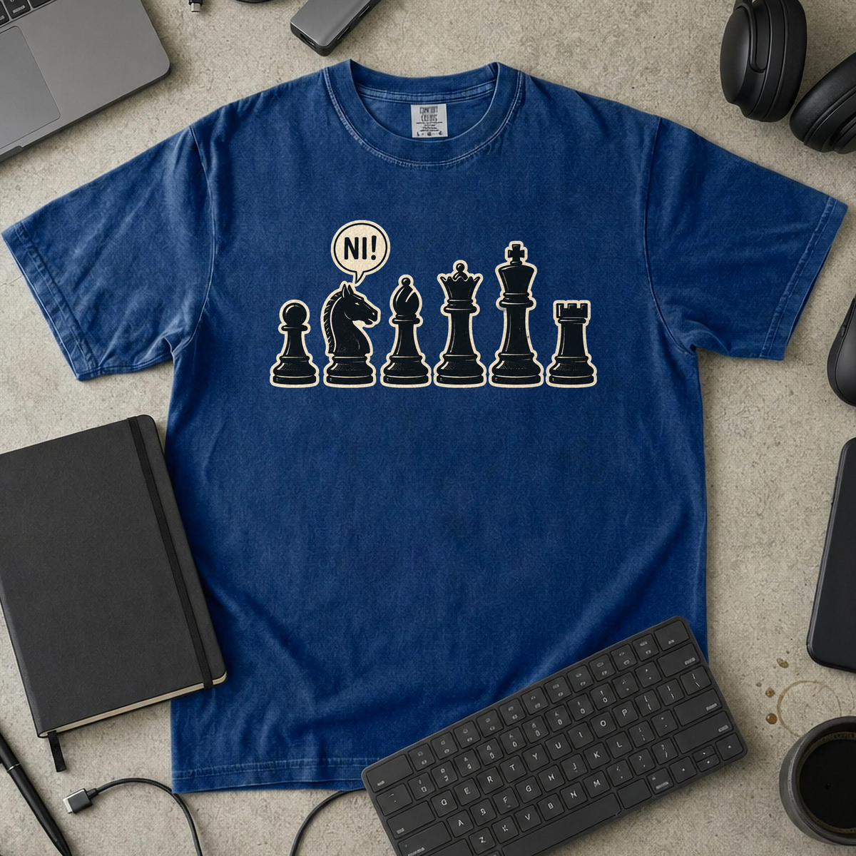 Nerd Collection Artwork T104 Premium Shirt - True Navy mockup