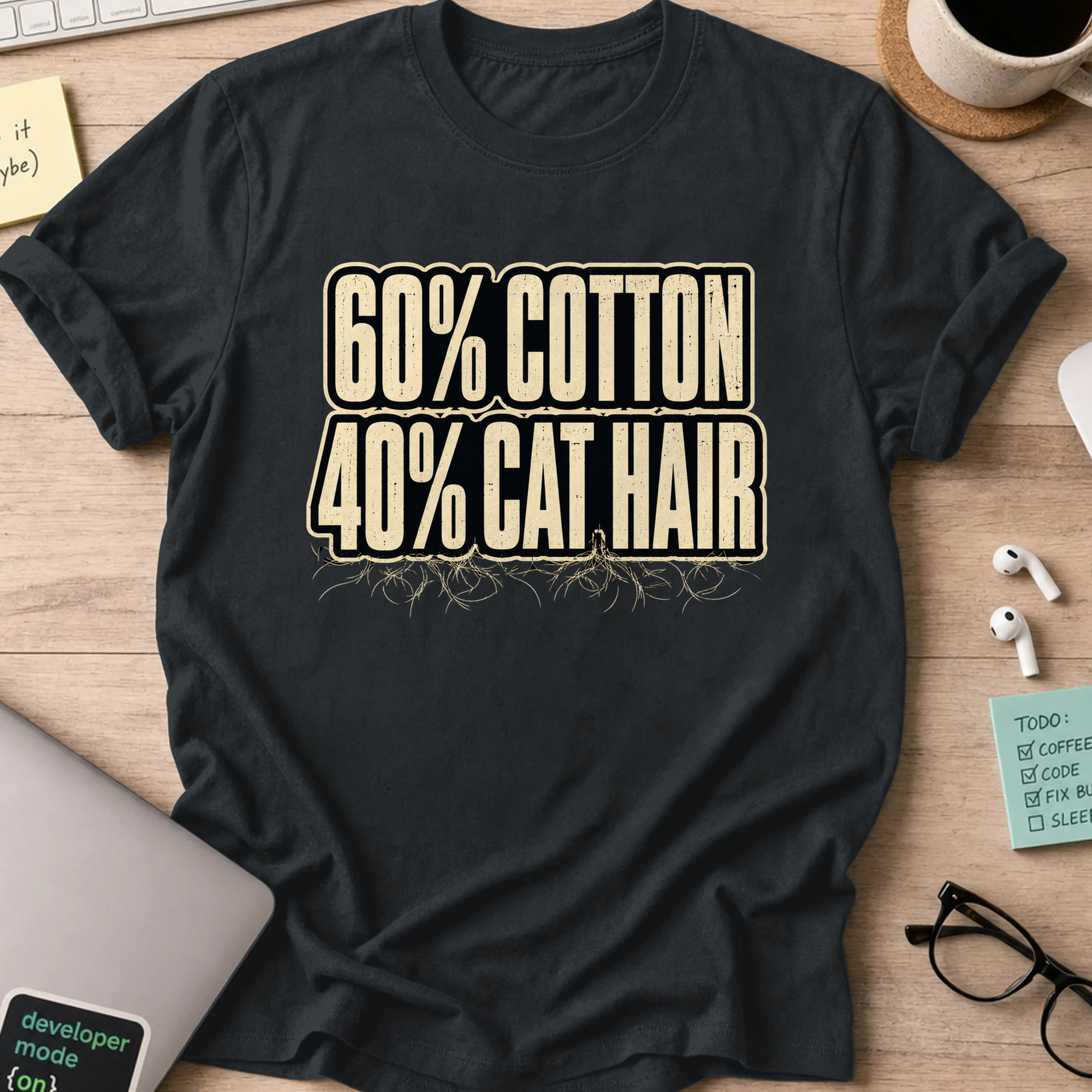 Nerd Collection Artwork T105 Shirt - Black mockup