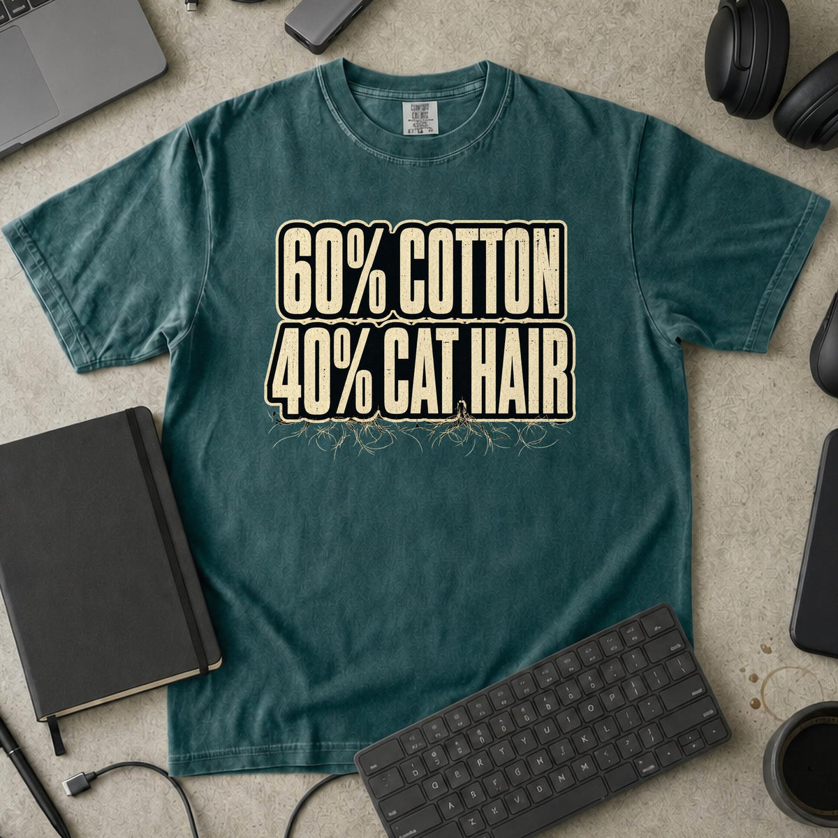 Nerd Collection Artwork T105 Premium Shirt - Blue Spruce mockup