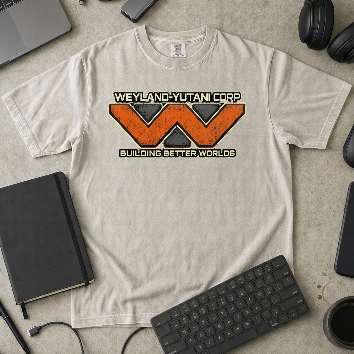 Nerd Collection Artwork T106 Premium Shirt - Ivory mockup