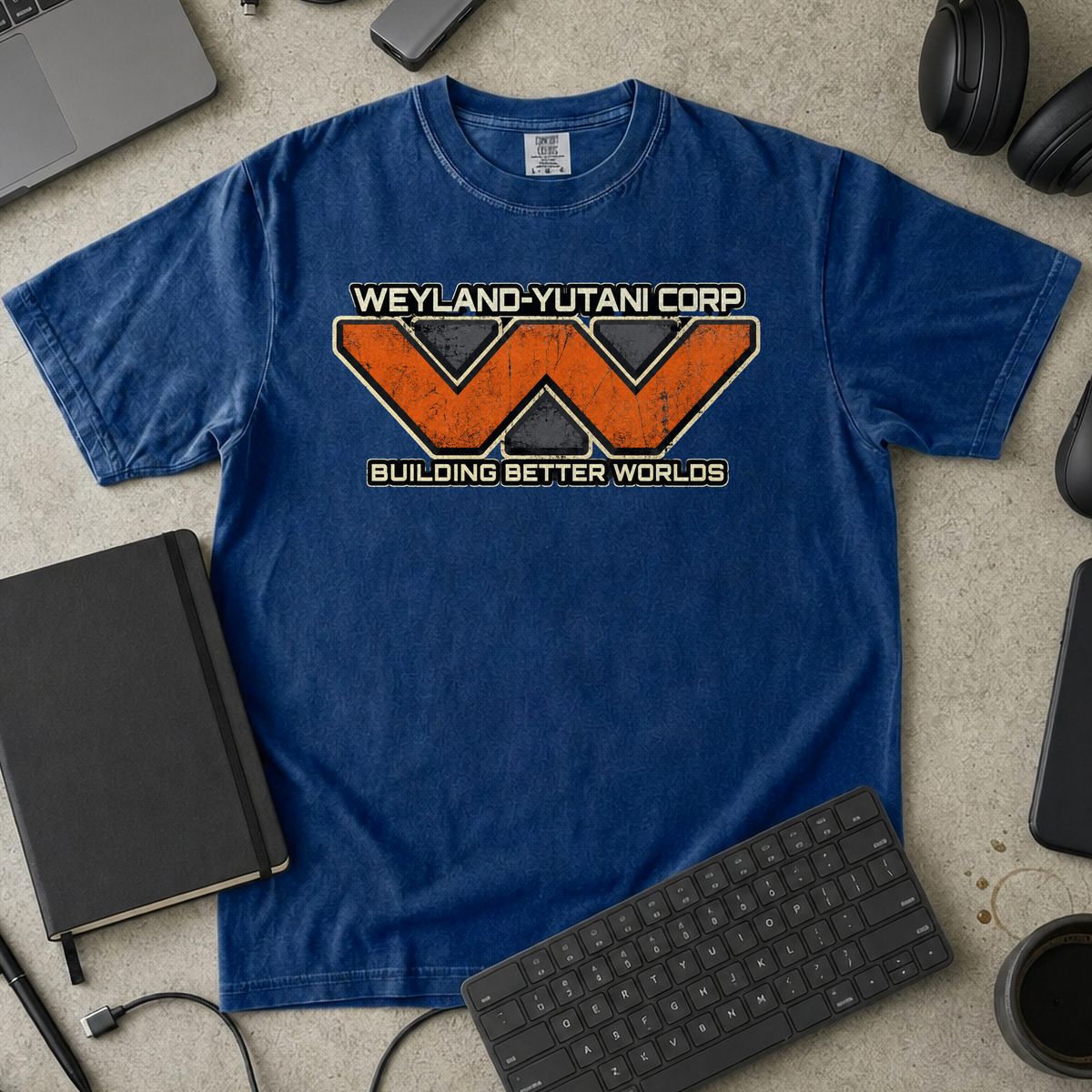 Nerd Collection Artwork T106 Premium Shirt - True Navy mockup