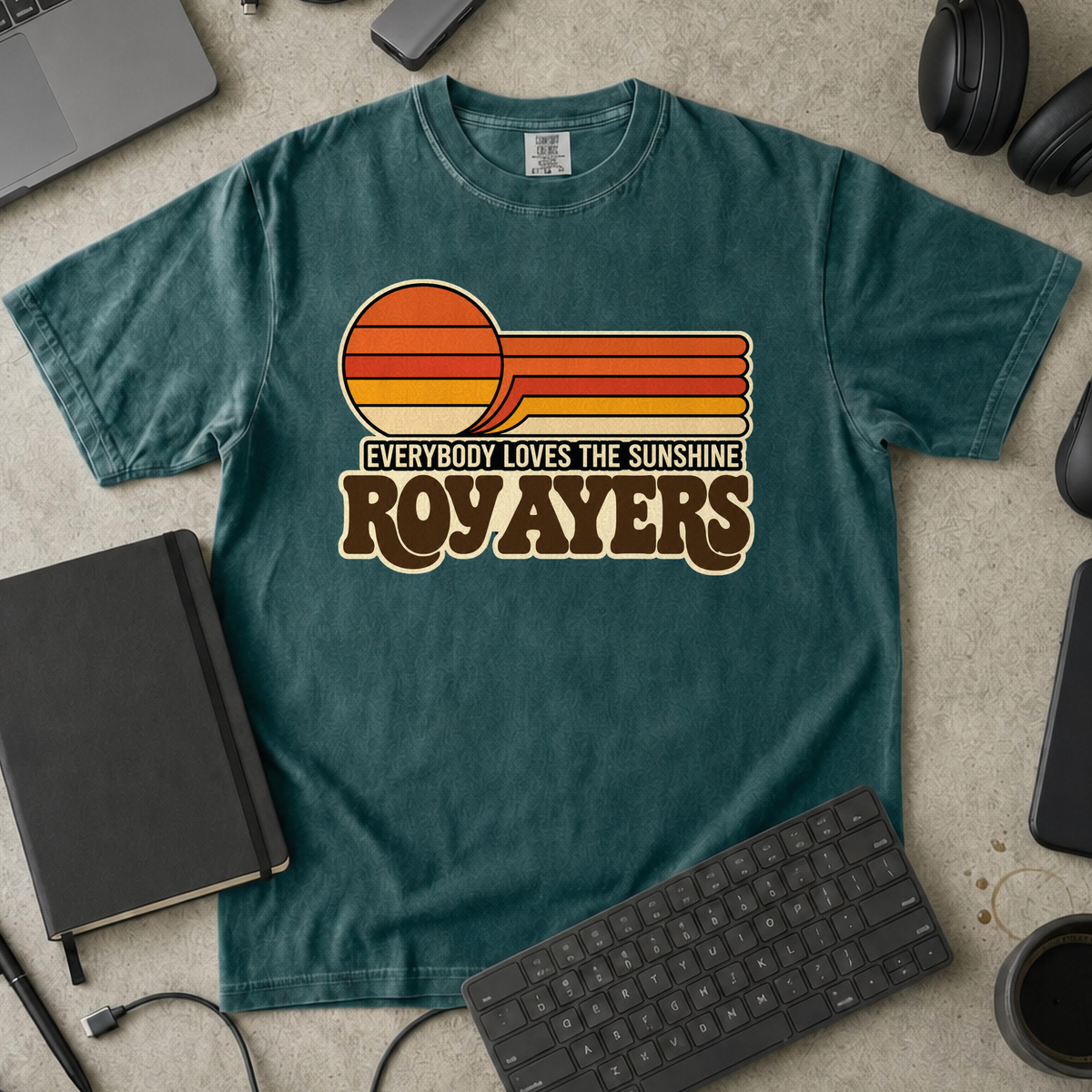 Nerd Collection Artwork T108 Premium Shirt - Blue Spruce mockup