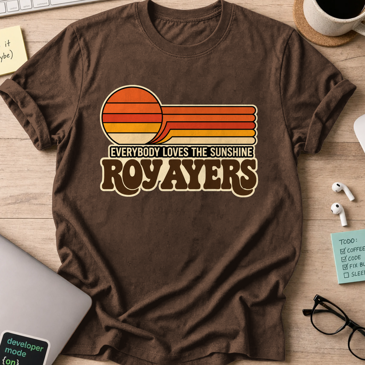Nerd Collection Artwork T108 Shirt - Dark Chocolate mockup