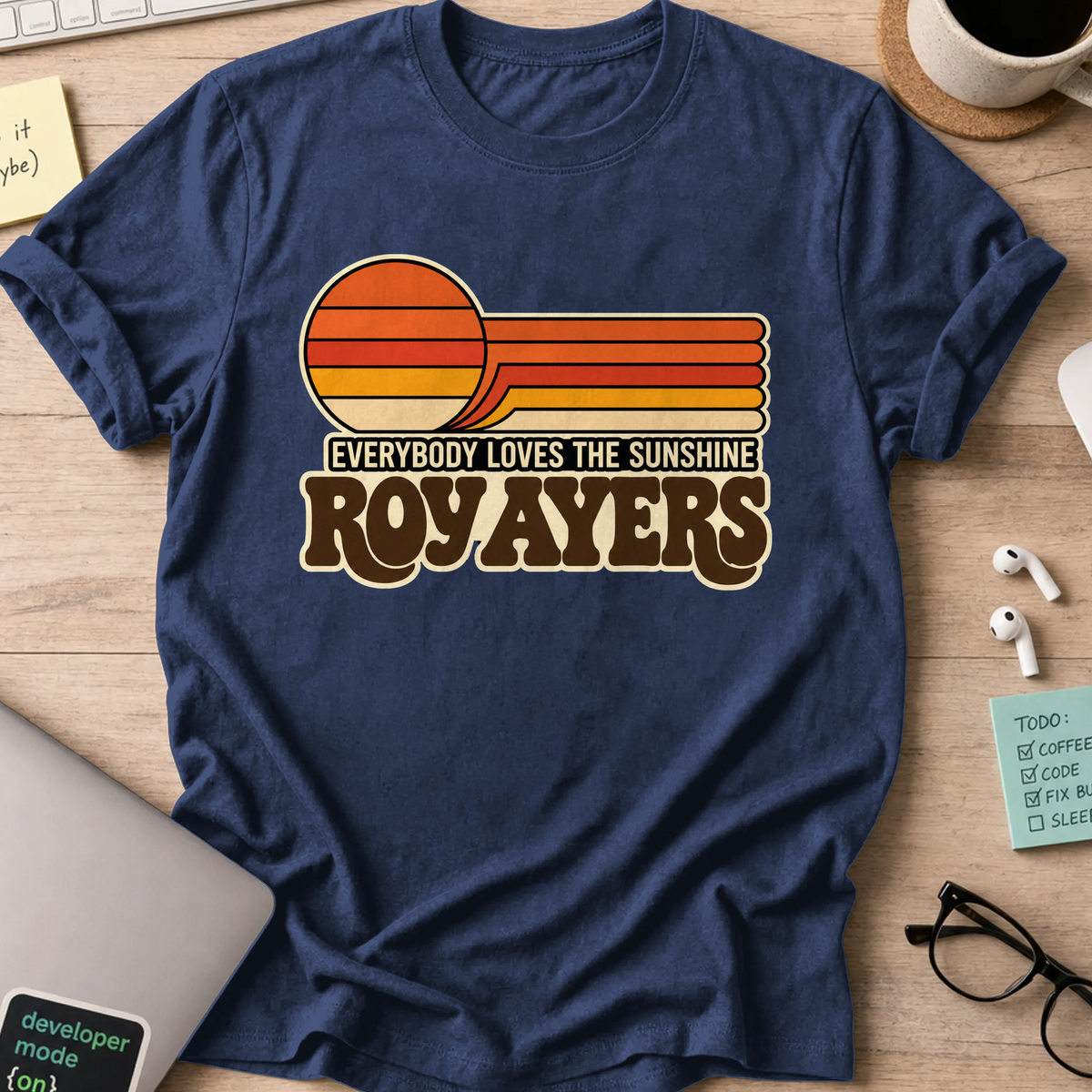 Nerd Collection Artwork T108 Shirt - Navy mockup