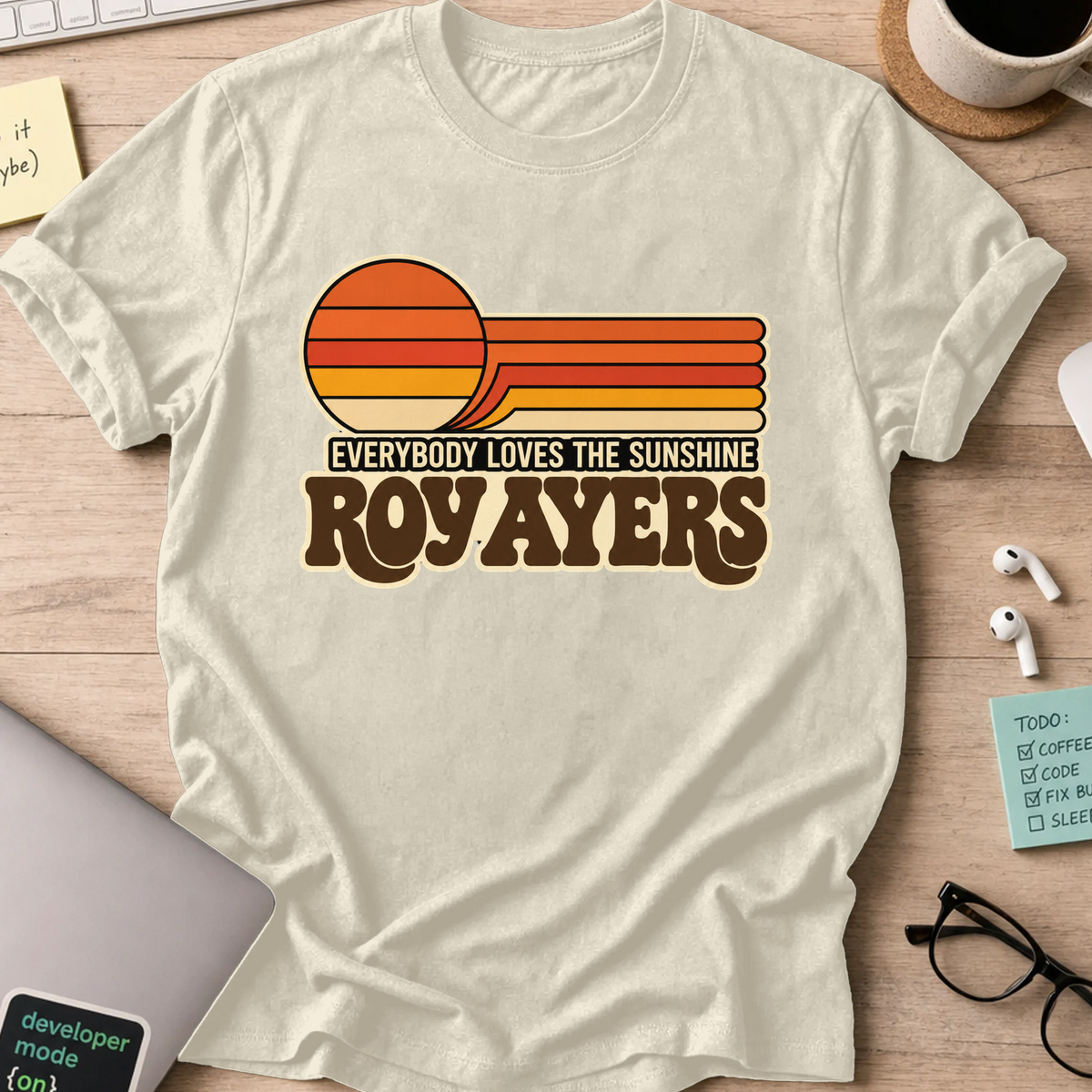 Nerd Collection Artwork T108 Shirt - Natural mockup