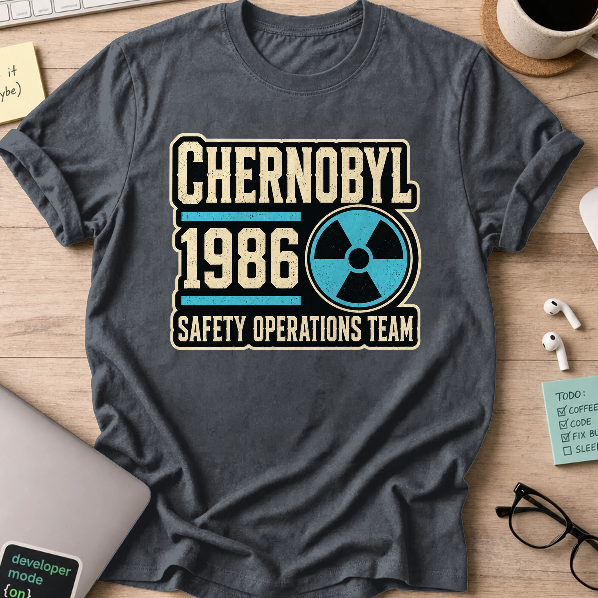 Nerd Collection Artwork T109 Shirt - Dark Heather mockup
