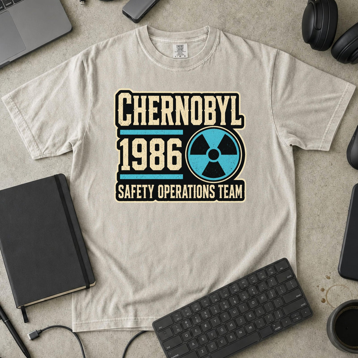 Nerd Collection Artwork T109 Premium Shirt - Ivory mockup