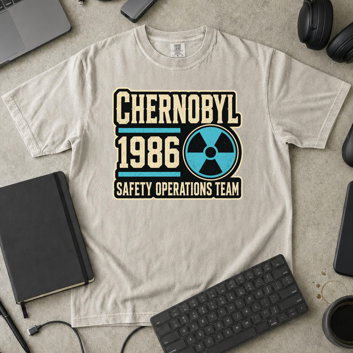 Nerd Collection Artwork T109 Premium Shirt - Ivory mockup