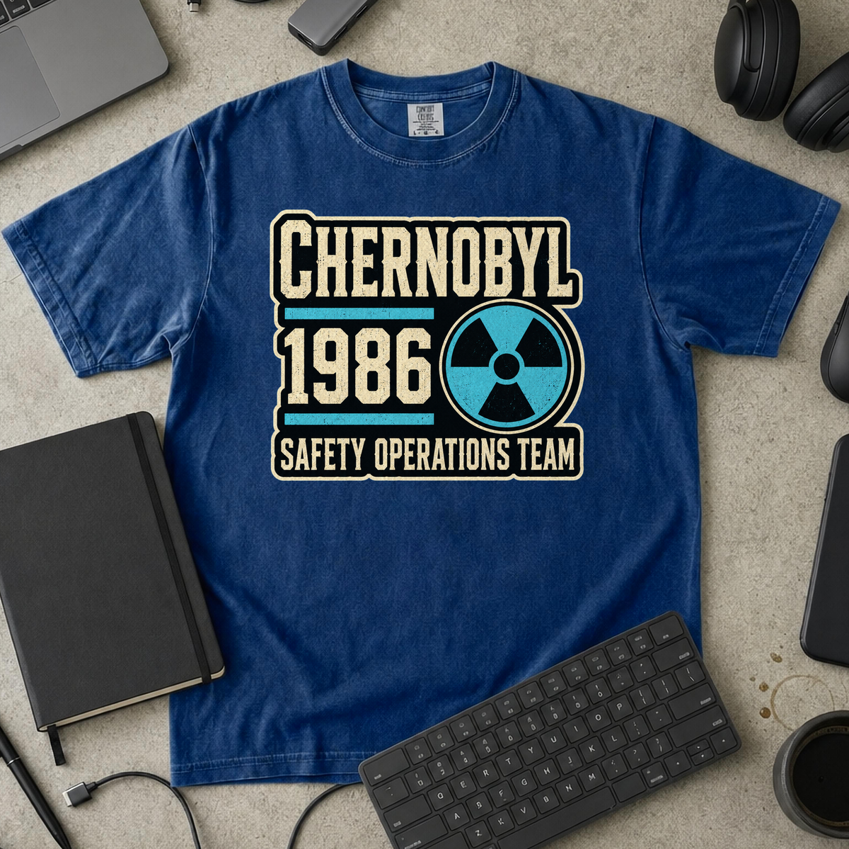 Nerd Collection Artwork T109 Premium Shirt - True Navy mockup