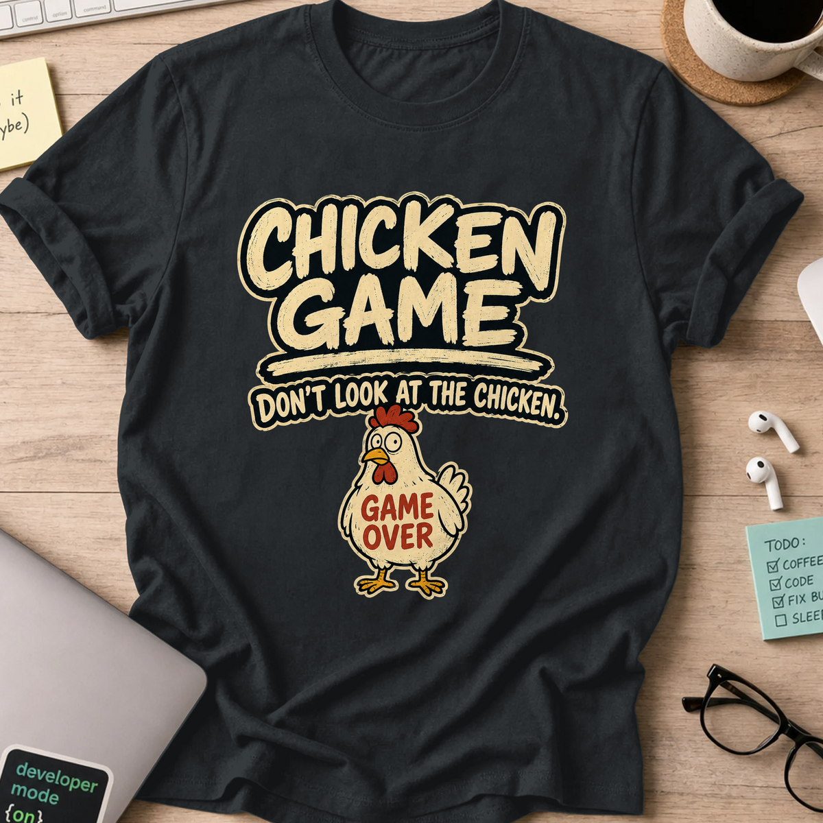 Nerd Collection Artwork T110 Shirt - Black mockup