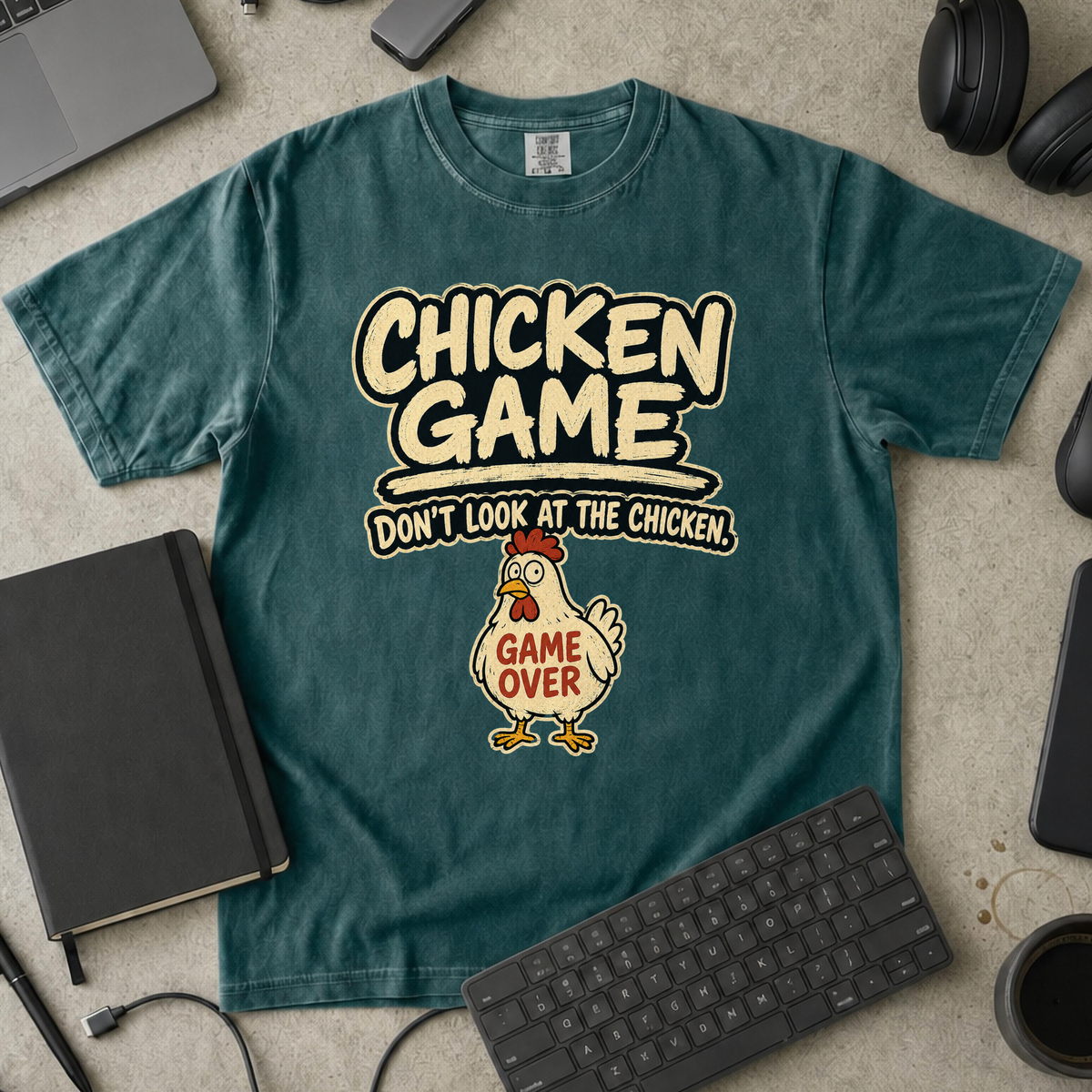 Nerd Collection Artwork T110 Premium Shirt - Blue Spruce mockup
