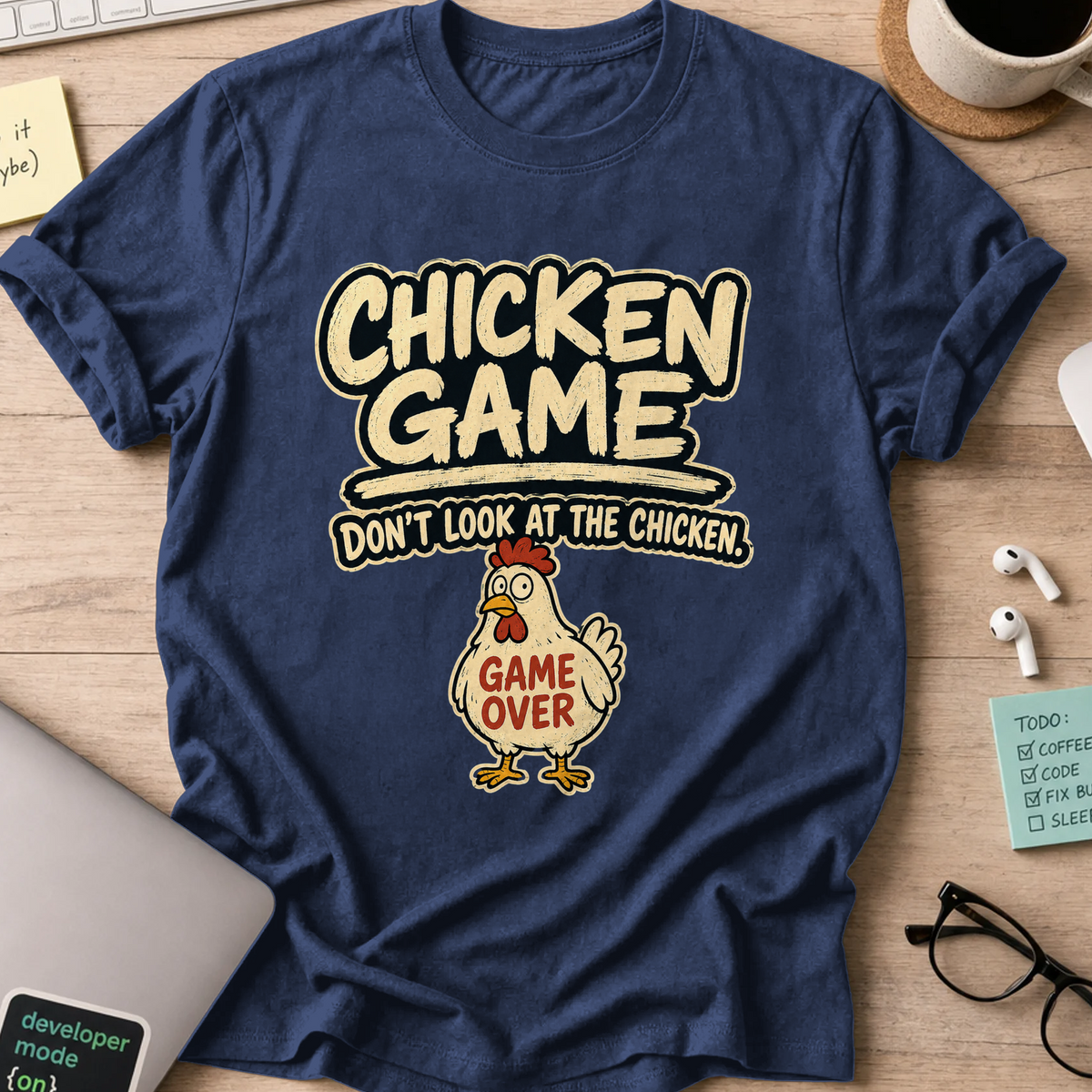 Nerd Collection Artwork T110 Shirt - Navy mockup