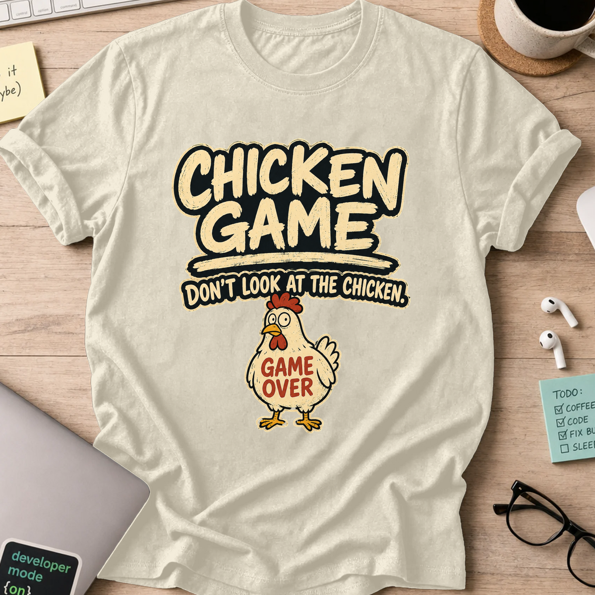 Nerd Collection Artwork T110 Shirt - Natural mockup