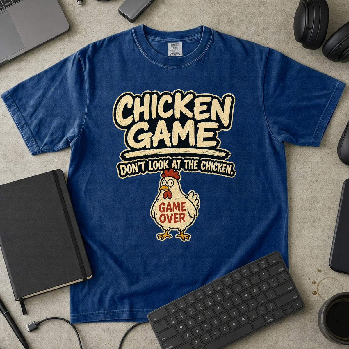 Nerd Collection Artwork T110 Premium Shirt - True Navy mockup