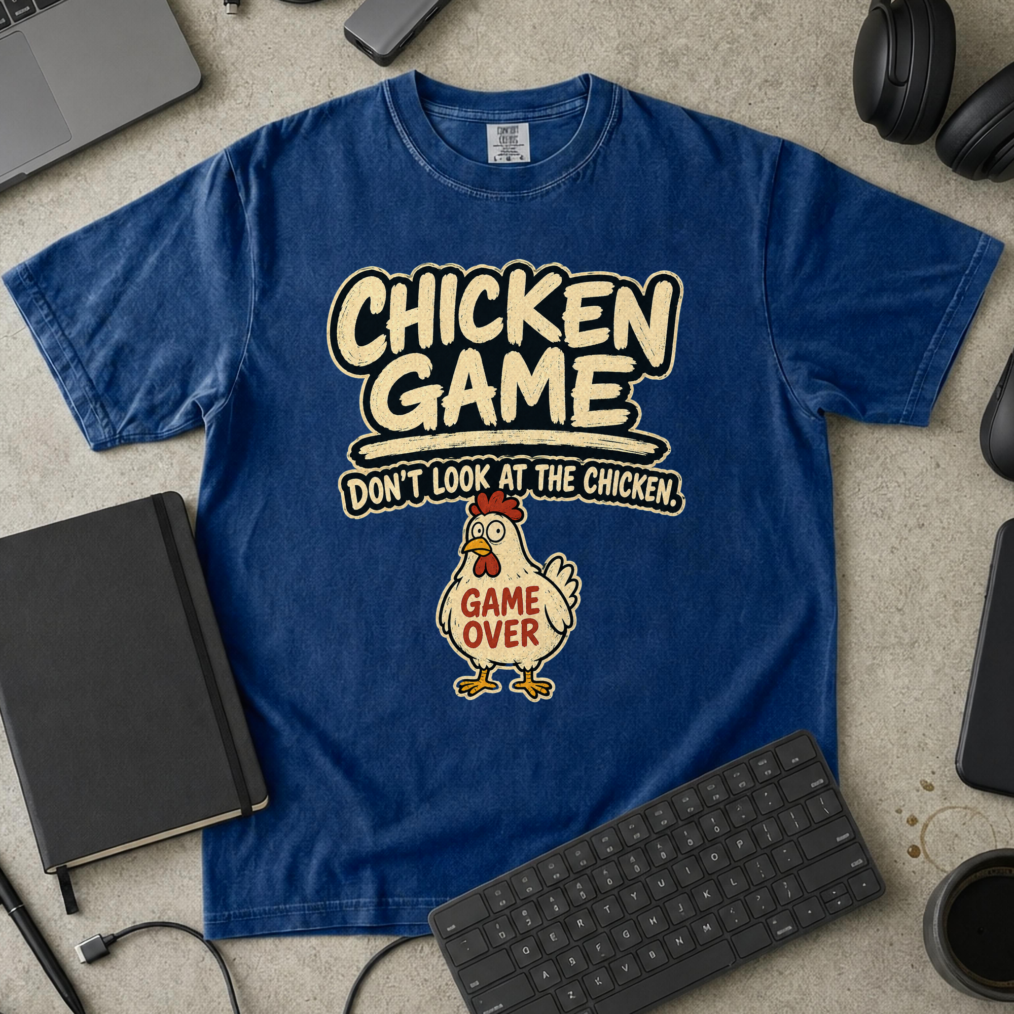 Nerd Collection Artwork T110 Premium Shirt - True Navy mockup