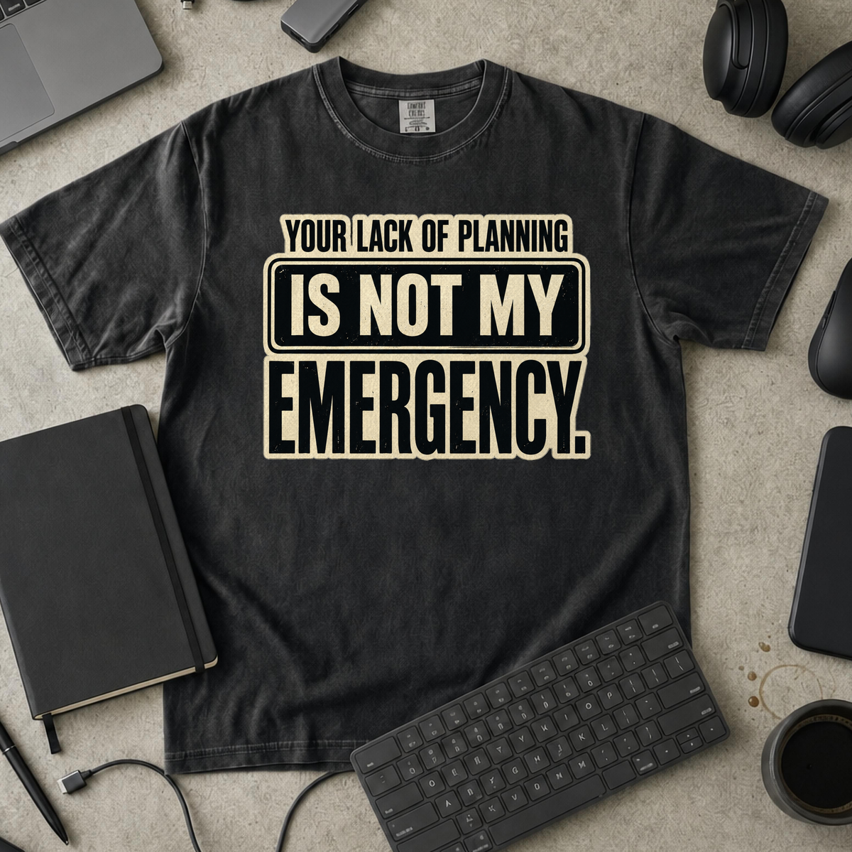 Nerd Collection Artwork T112 Premium Shirt - Black mockup