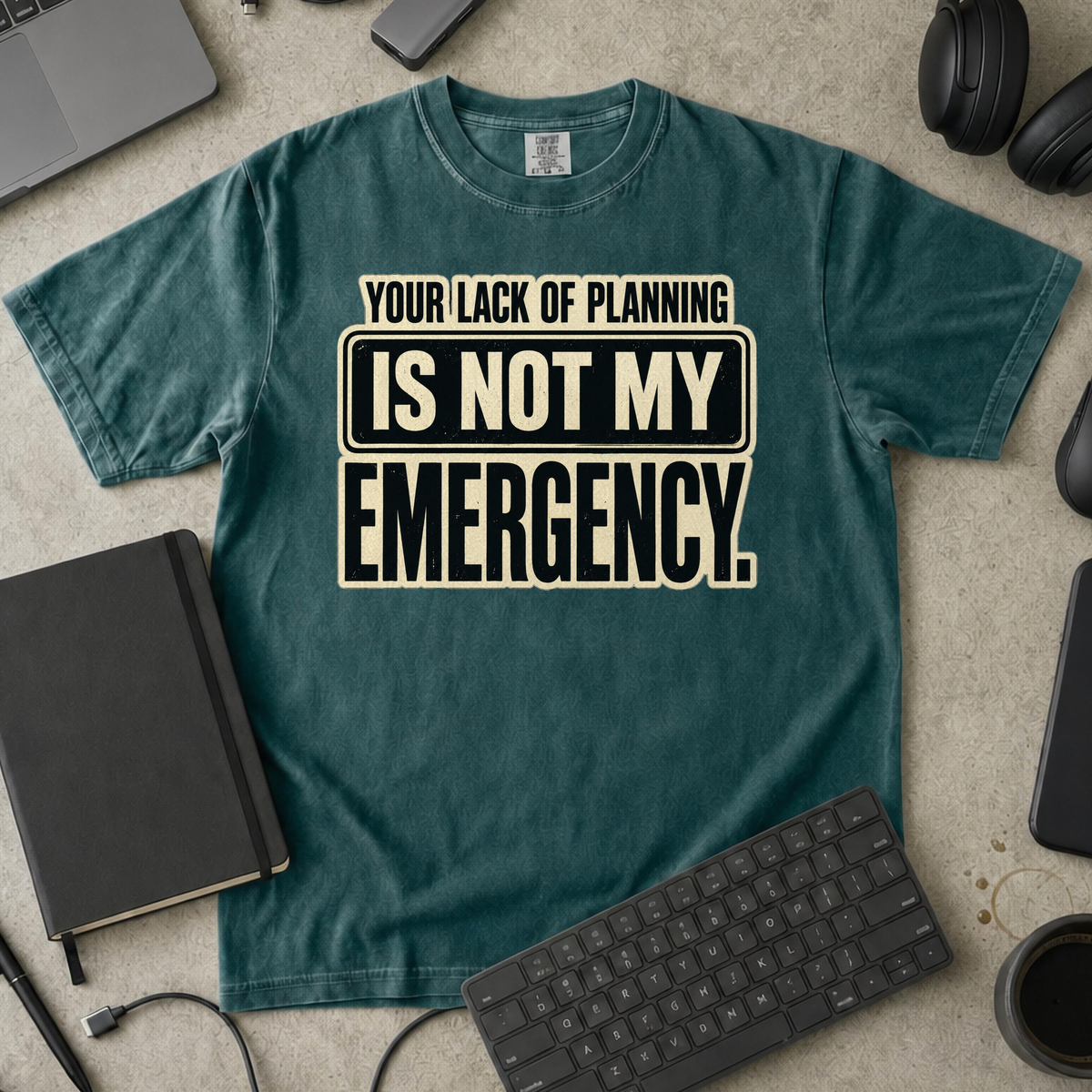 Nerd Collection Artwork T112 Premium Shirt - Blue Spruce mockup