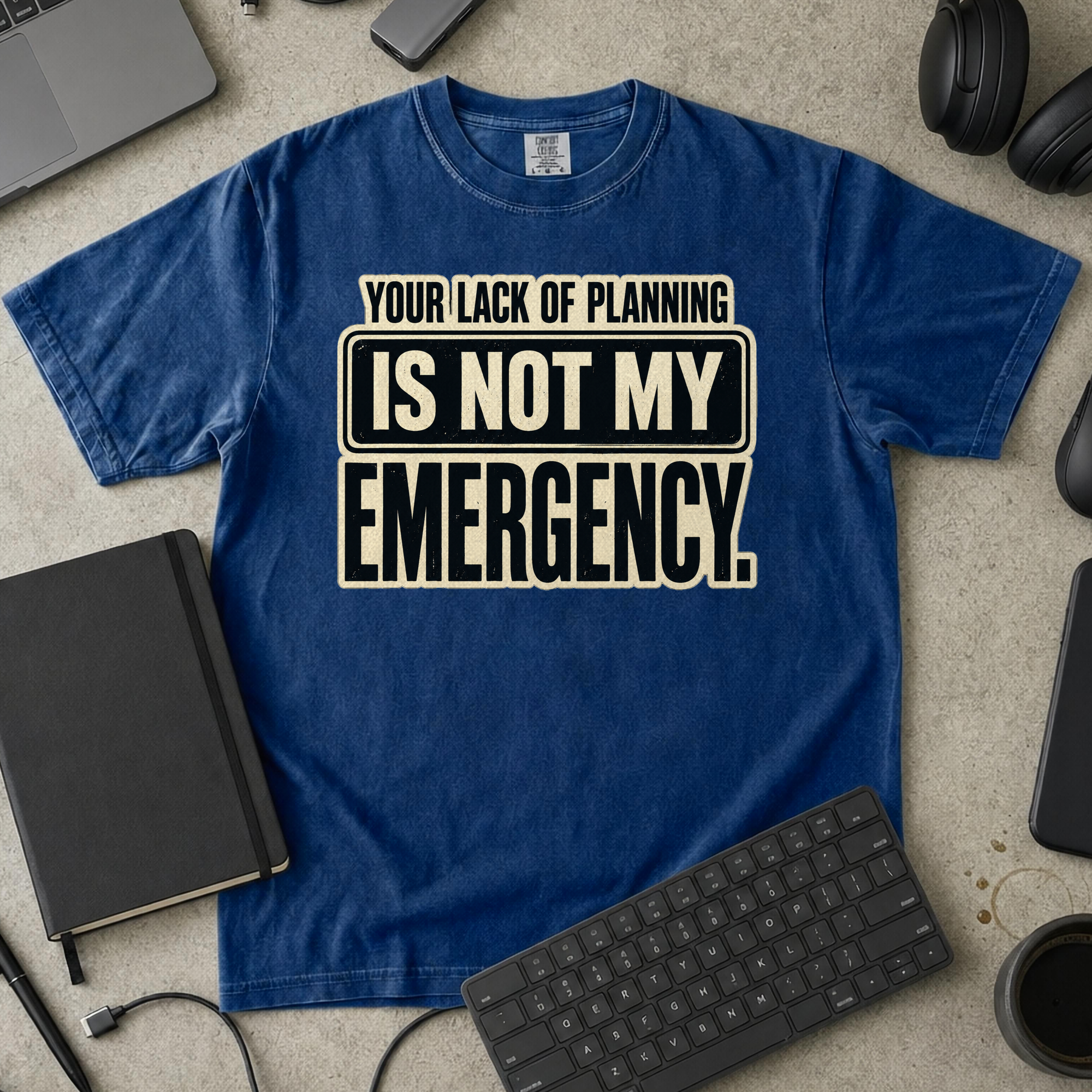 Nerd Collection Artwork T112 Premium Shirt - True Navy mockup