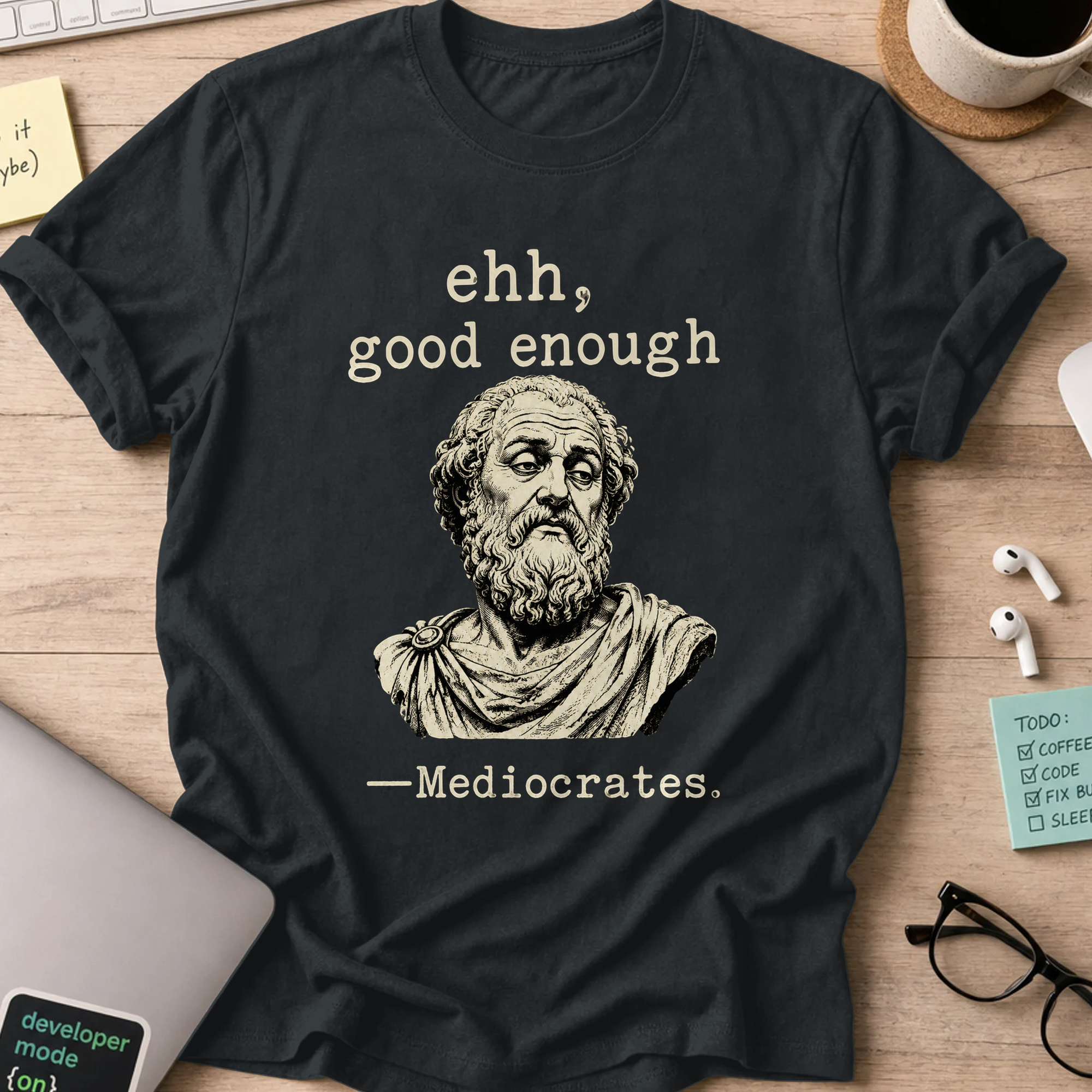 Nerd Collection Artwork T114 Shirt - Black mockup