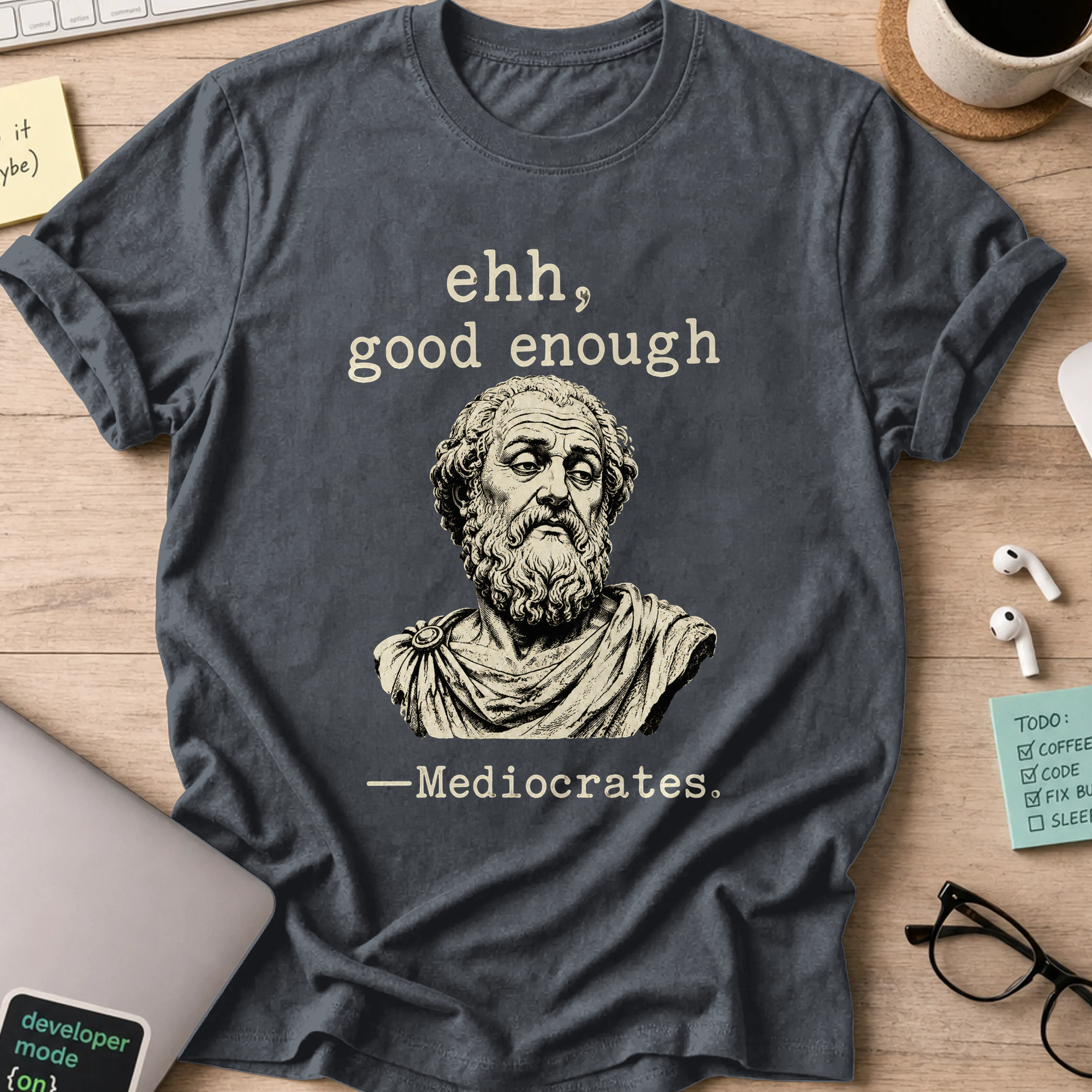 Nerd Collection Artwork T114 Shirt - Dark Heather mockup