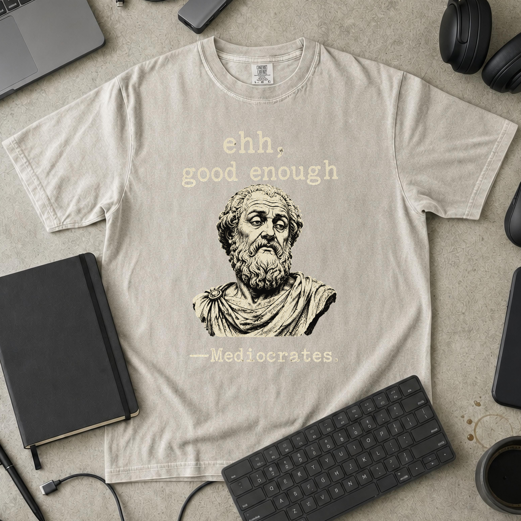 Nerd Collection Artwork T114 Premium Shirt - Ivory mockup