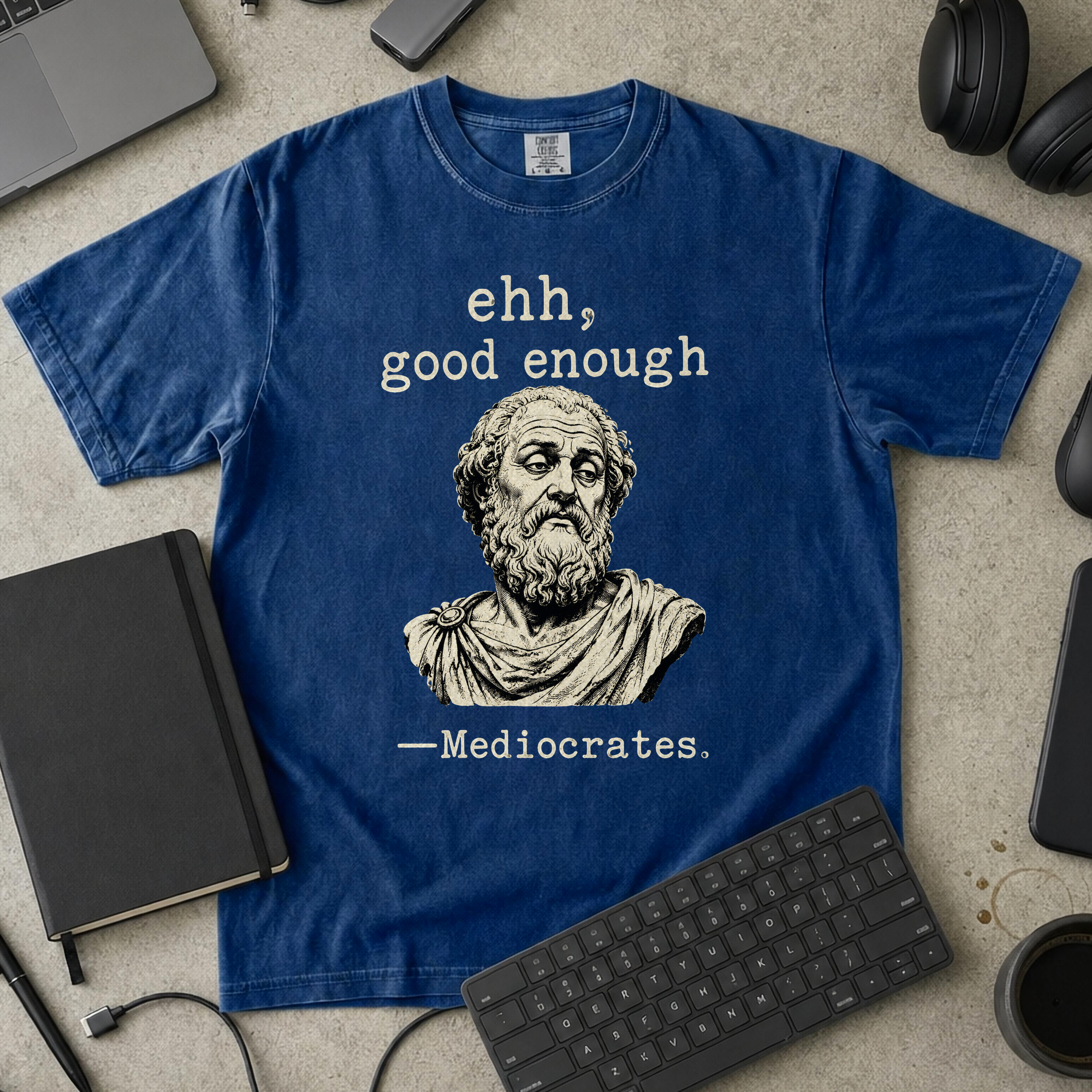 Nerd Collection Artwork T114 Premium Shirt - True Navy mockup