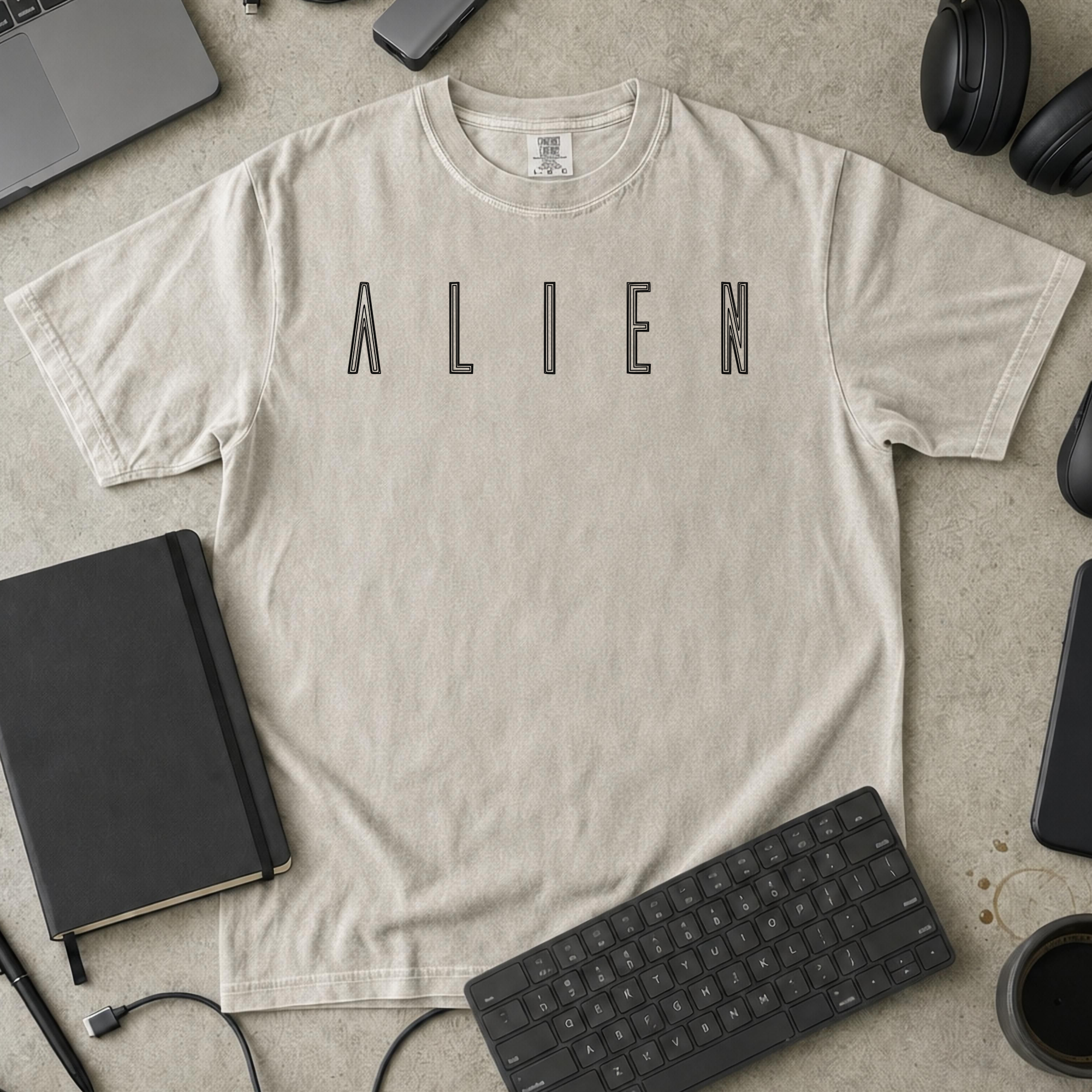 Nerd Collection Artwork T115 Premium Shirt - Ivory mockup