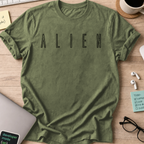 Nerd Collection Artwork T115 Shirt - Military Green mockup