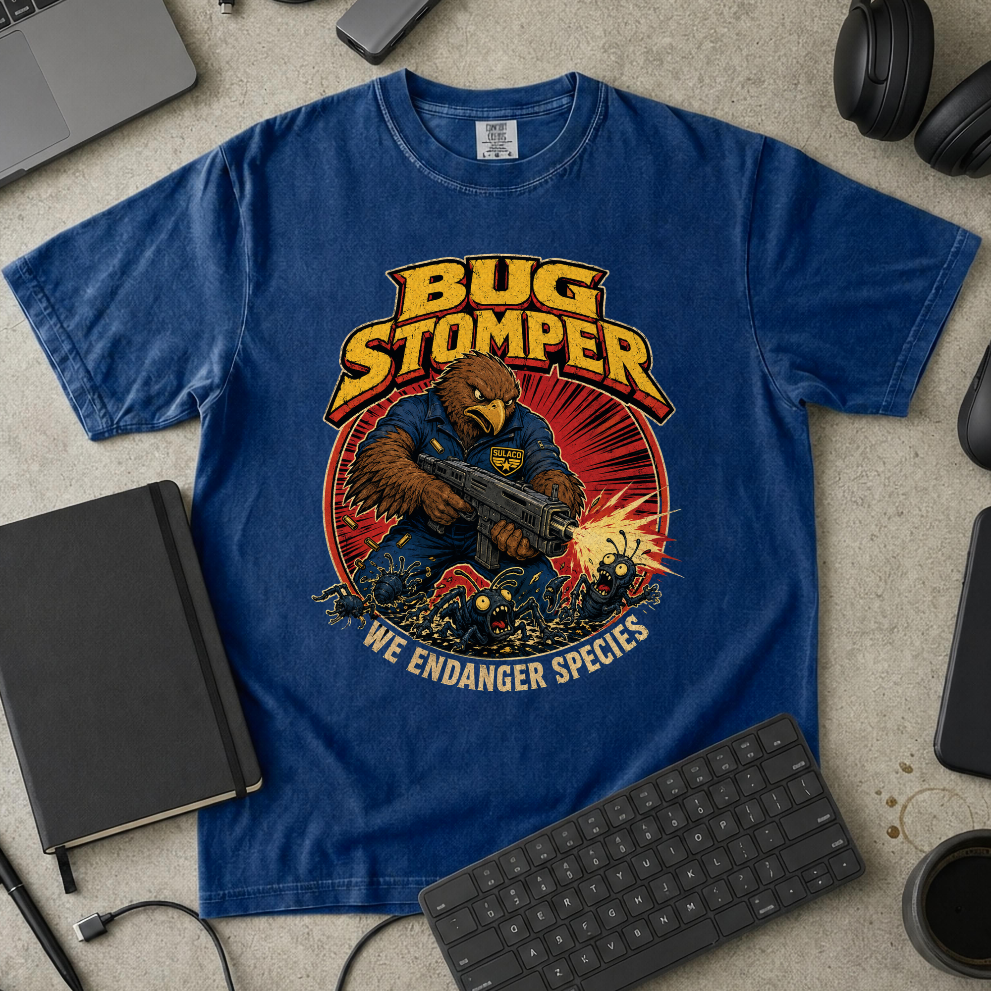 Nerd Collection Artwork T118 Premium Shirt - True Navy mockup