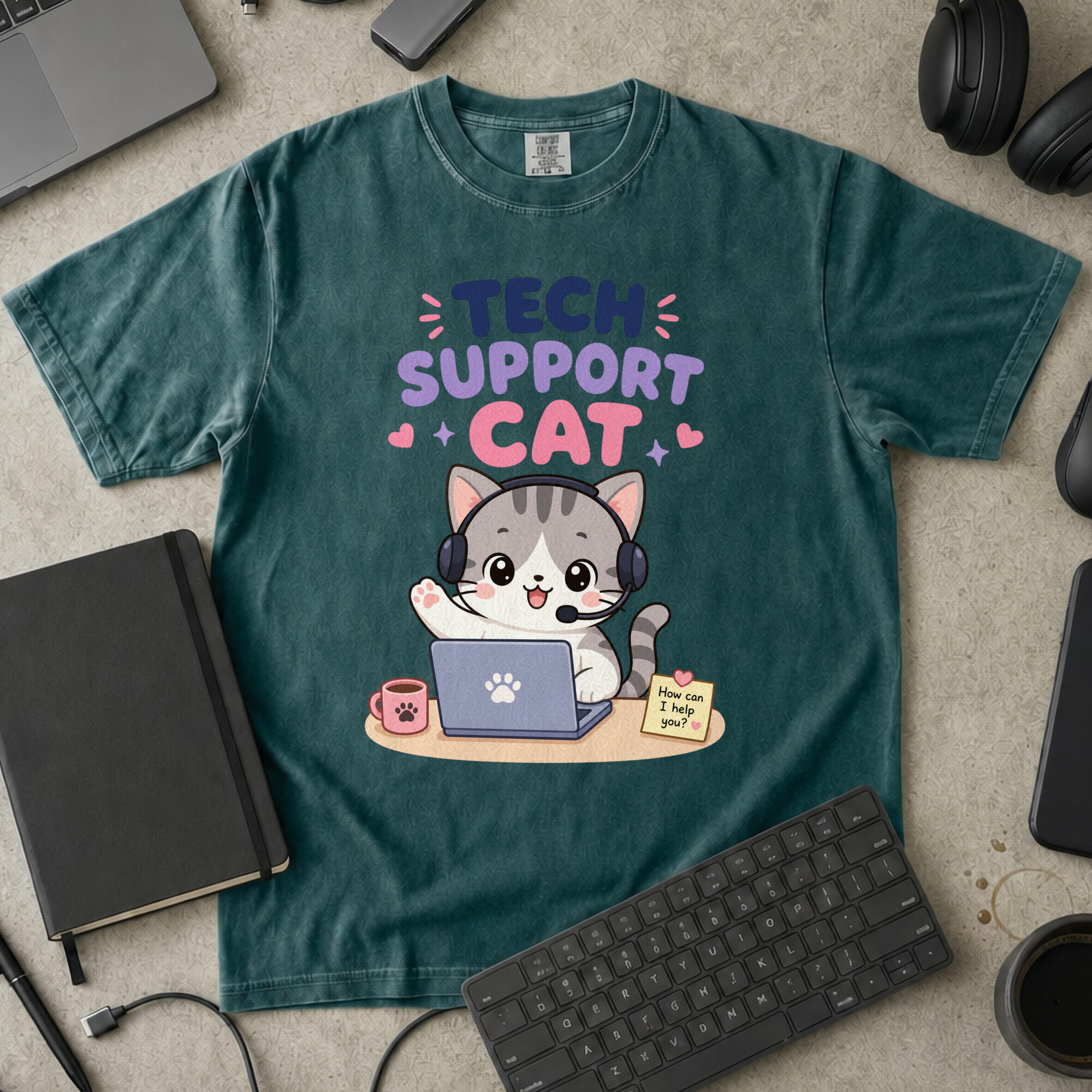 Nerd Collection Artwork T020 Premium Shirt - Blue Spruce mockup
