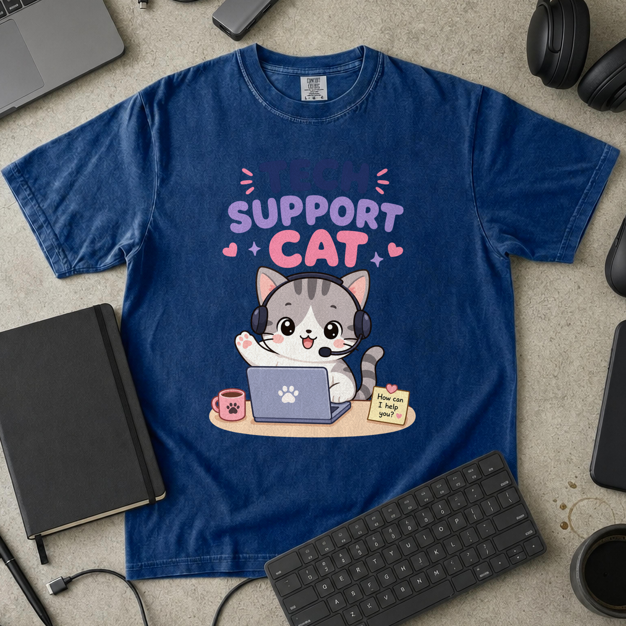 Nerd Collection Artwork T020 Premium Shirt - True Navy mockup