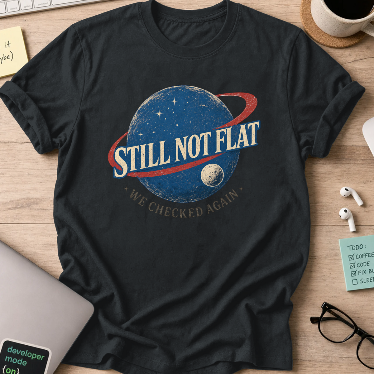 Nerd Collection Artwork T021 Shirt - Black mockup