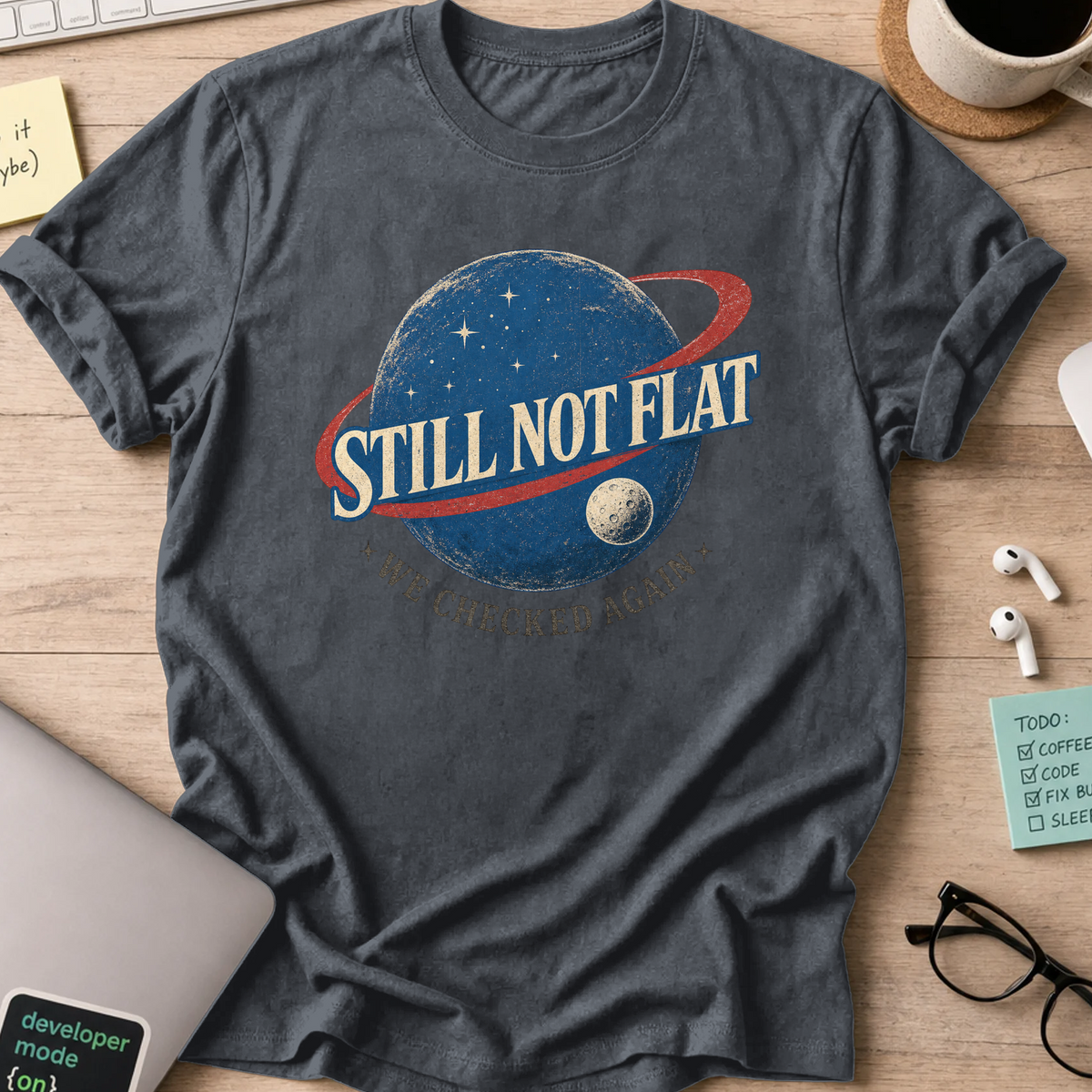 Nerd Collection Artwork T021 Shirt - Dark Heather mockup