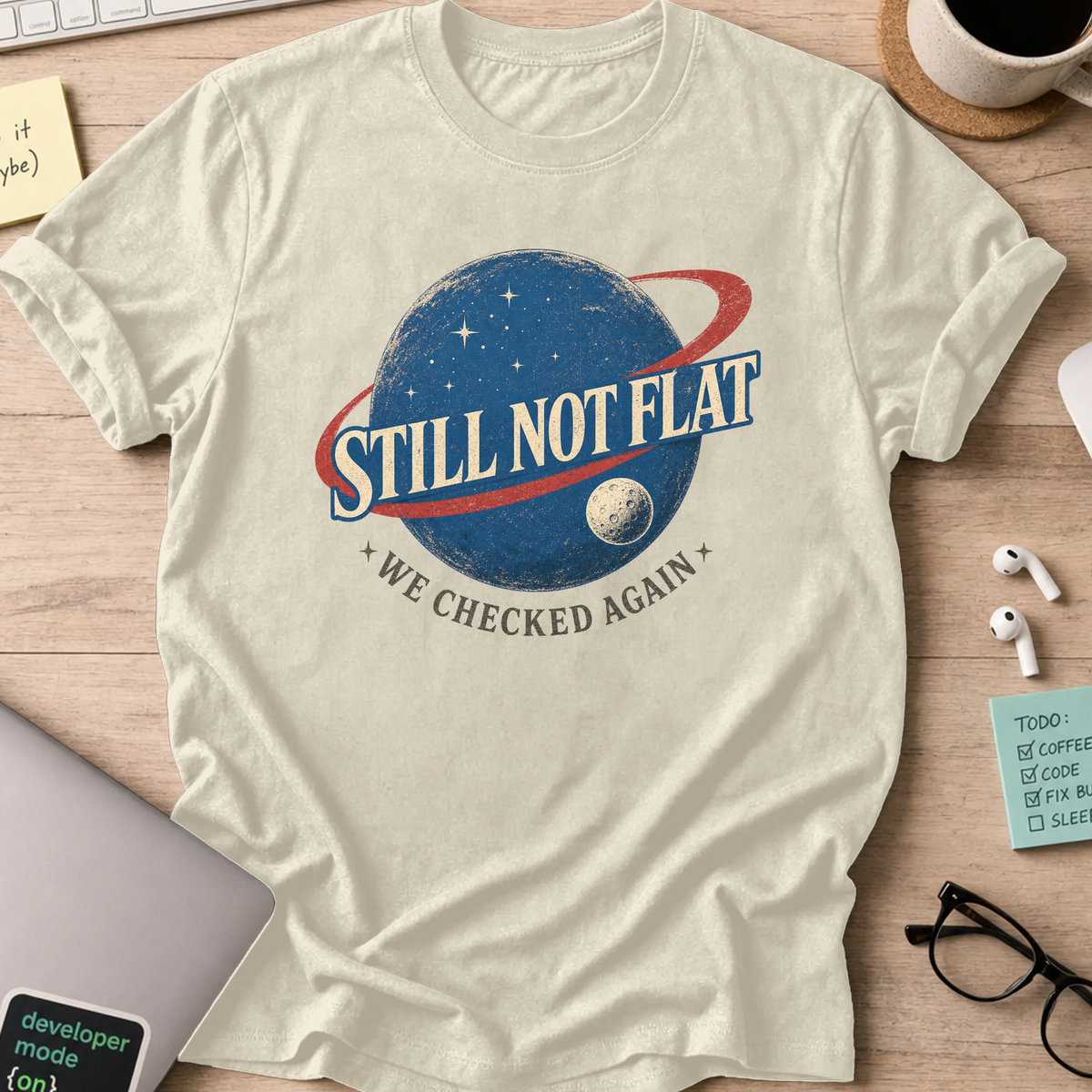 Nerd Collection Artwork T021 Shirt - Natural mockup