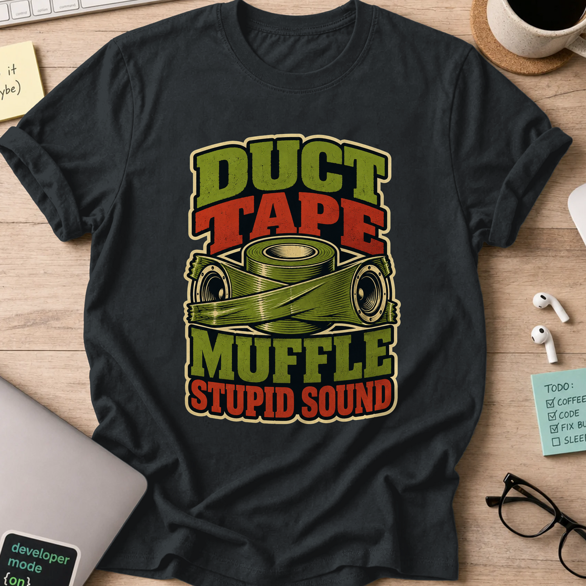 Nerd Collection Artwork T022 Shirt - Black mockup