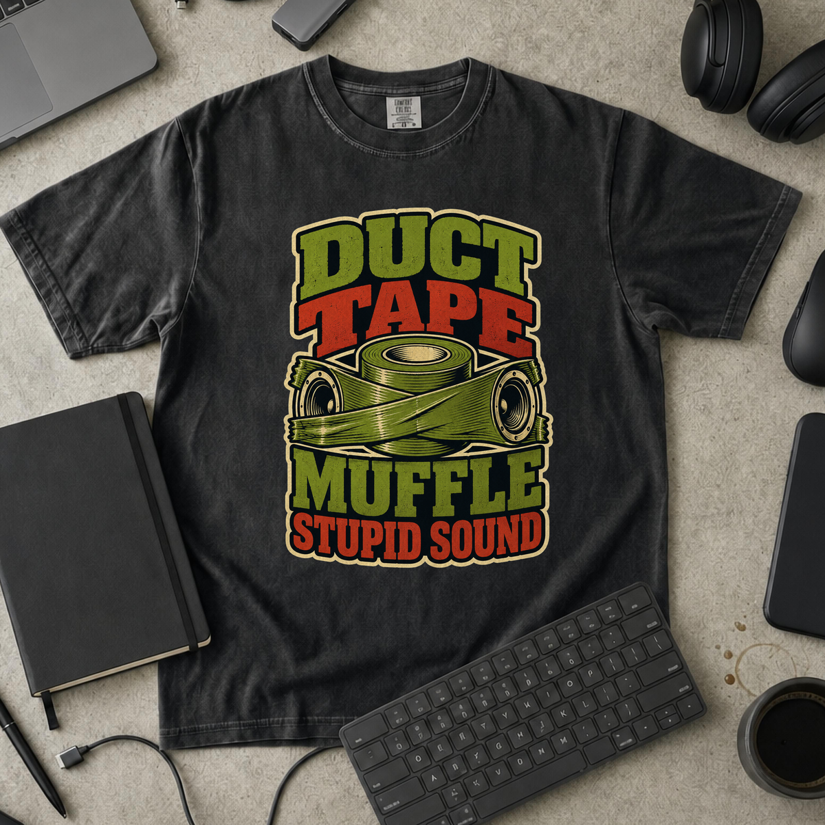 Nerd Collection Artwork T022 Premium Shirt - Black mockup
