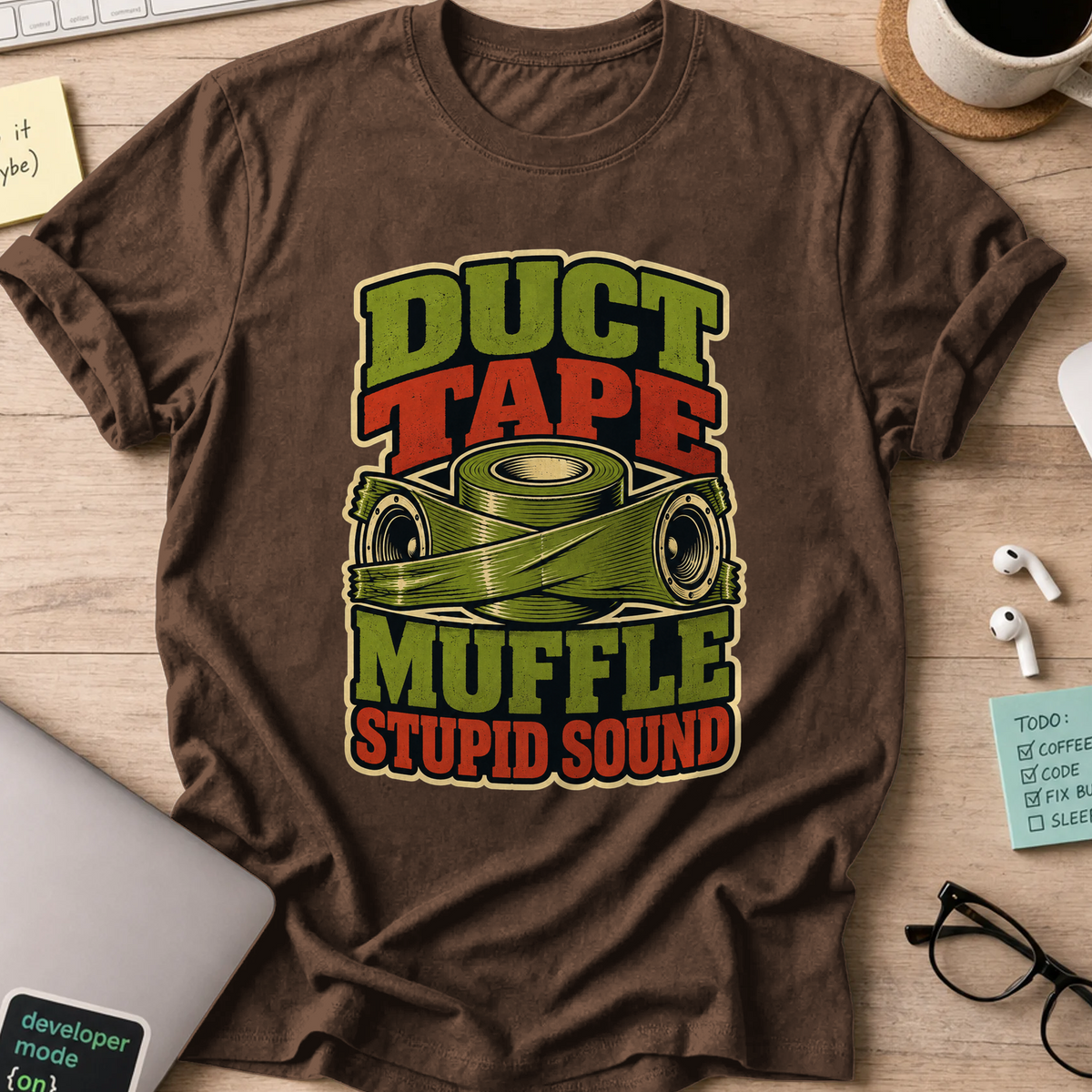 Nerd Collection Artwork T022 Shirt - Dark Chocolate mockup