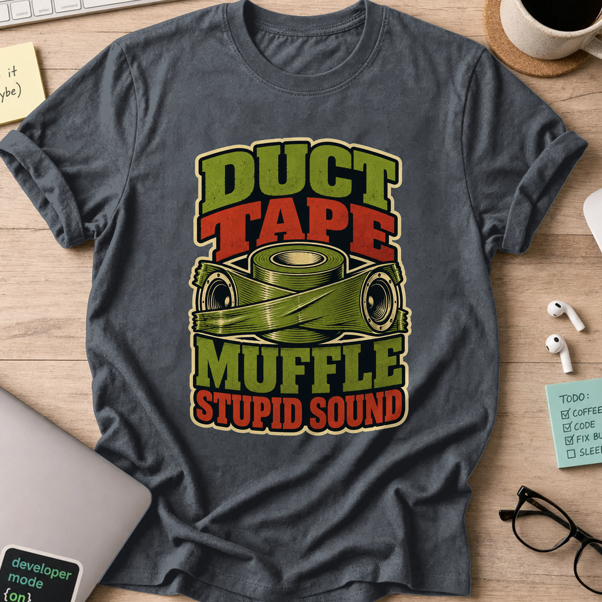 Nerd Collection Artwork T022 Shirt - Dark Heather mockup