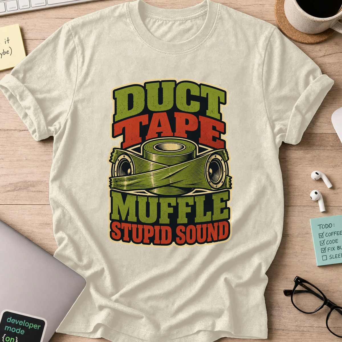 Nerd Collection Artwork T022 Shirt - Natural mockup