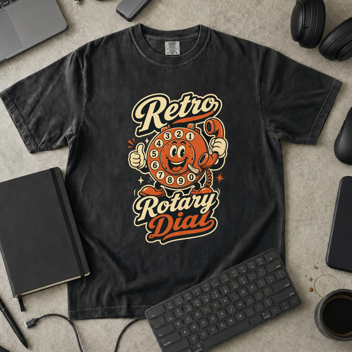 Nerd Collection Artwork T028 Premium Shirt - Black mockup