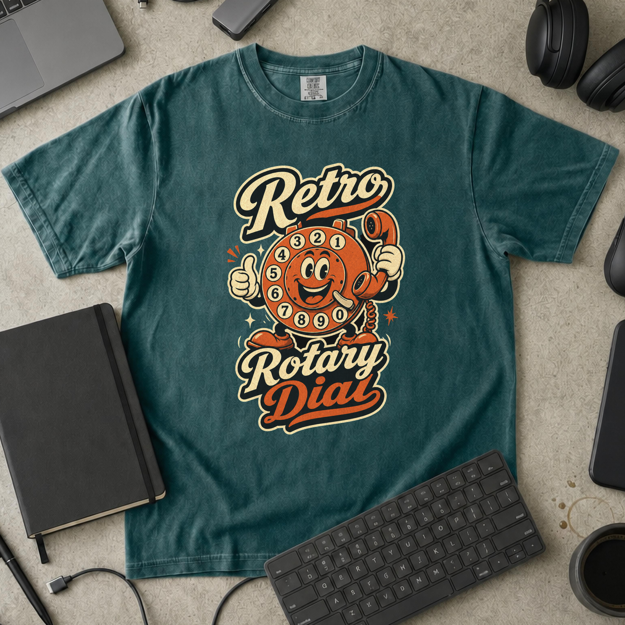 Nerd Collection Artwork T028 Premium Shirt - Blue Spruce mockup