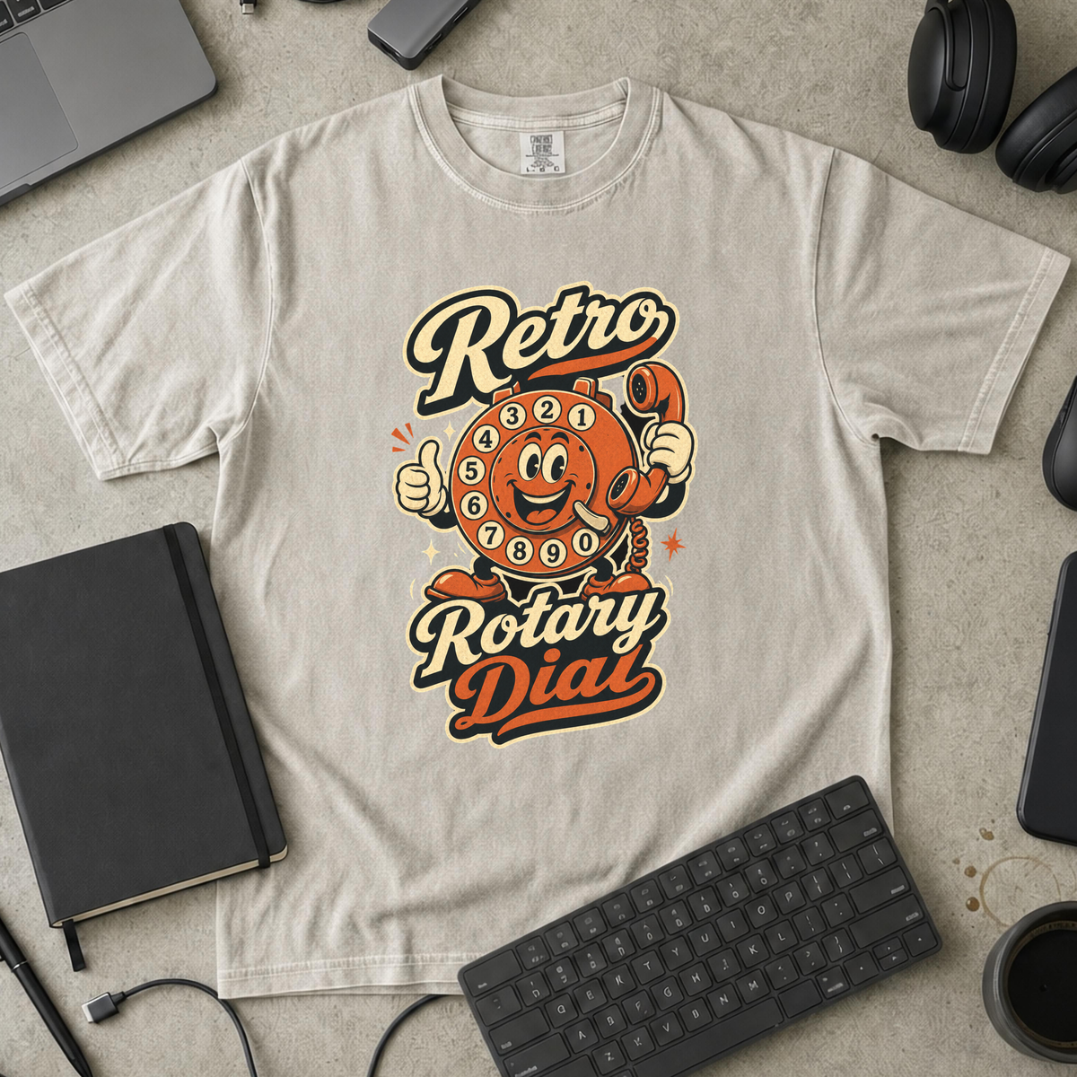 Nerd Collection Artwork T028 Premium Shirt - Ivory mockup