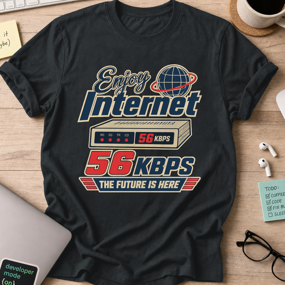 Nerd Collection Artwork T029 Shirt - Black mockup