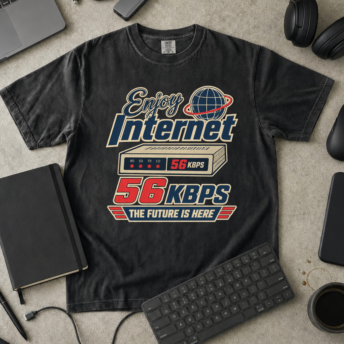 Nerd Collection Artwork T029 Premium Shirt - Black mockup