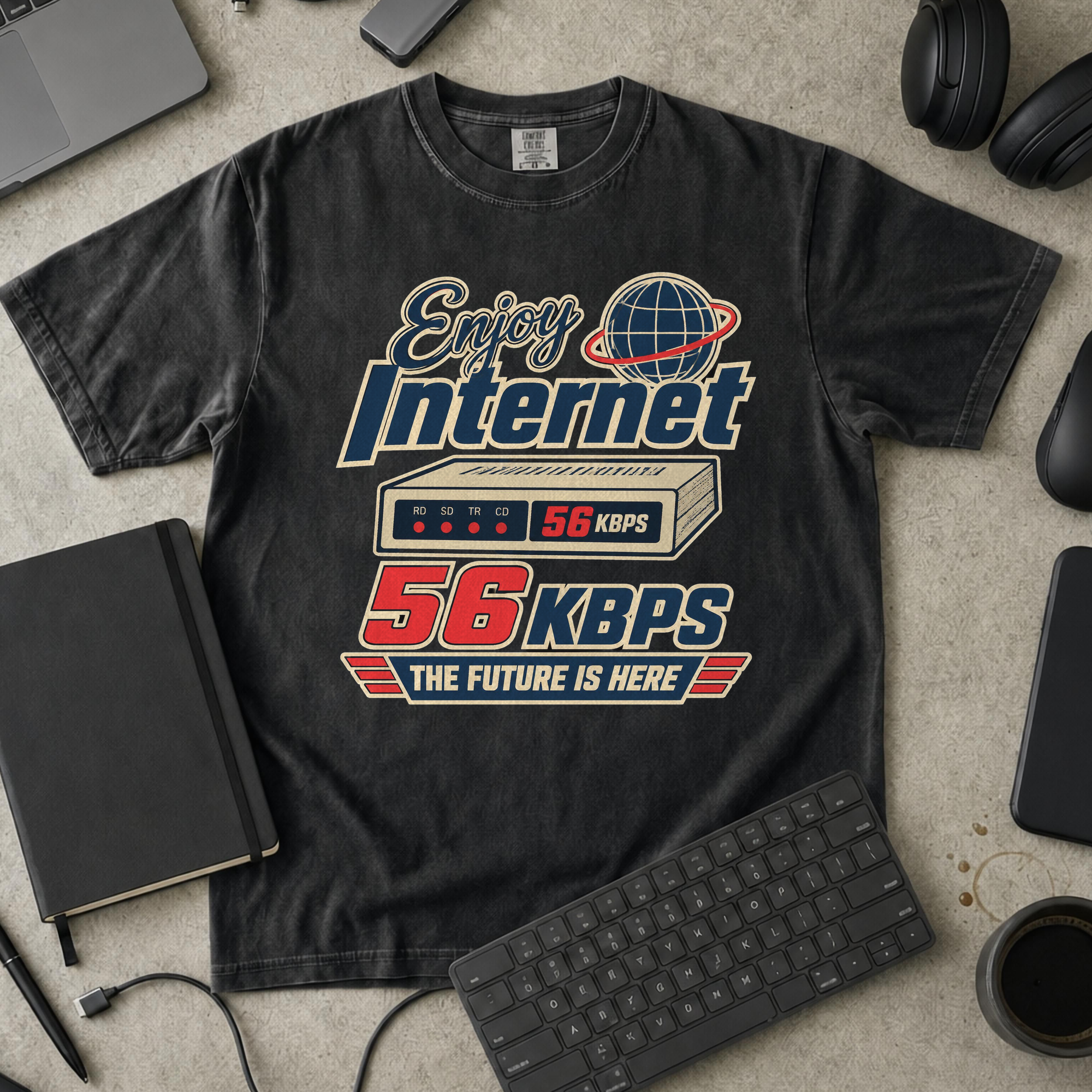 Nerd Collection Artwork T029 Premium Shirt - Black mockup