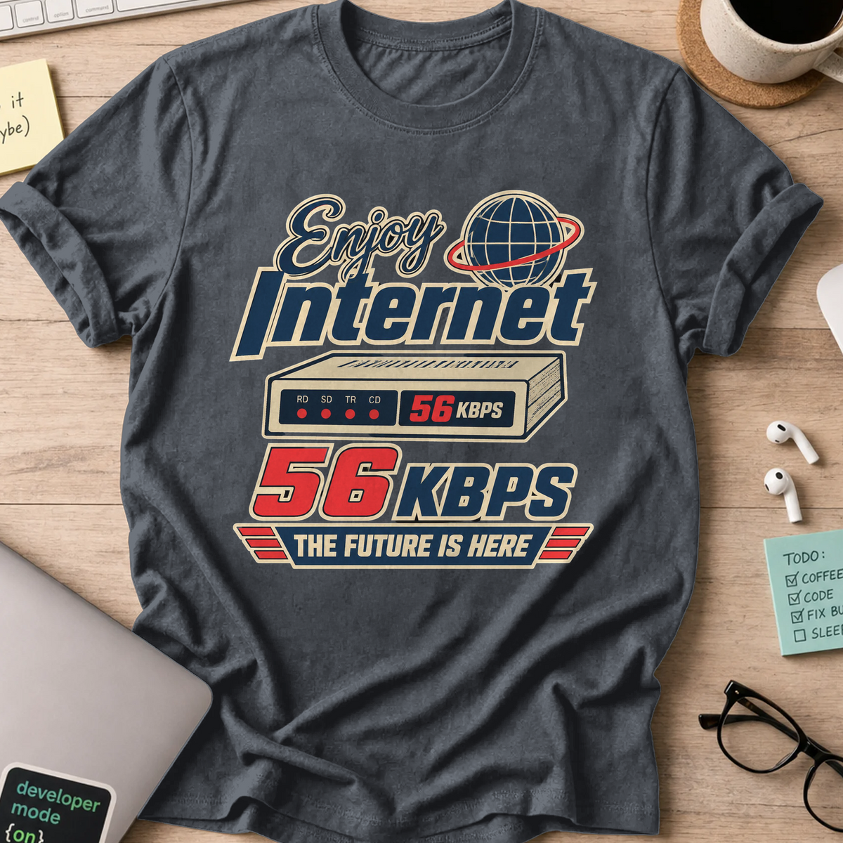 Nerd Collection Artwork T029 Shirt - Dark Heather mockup