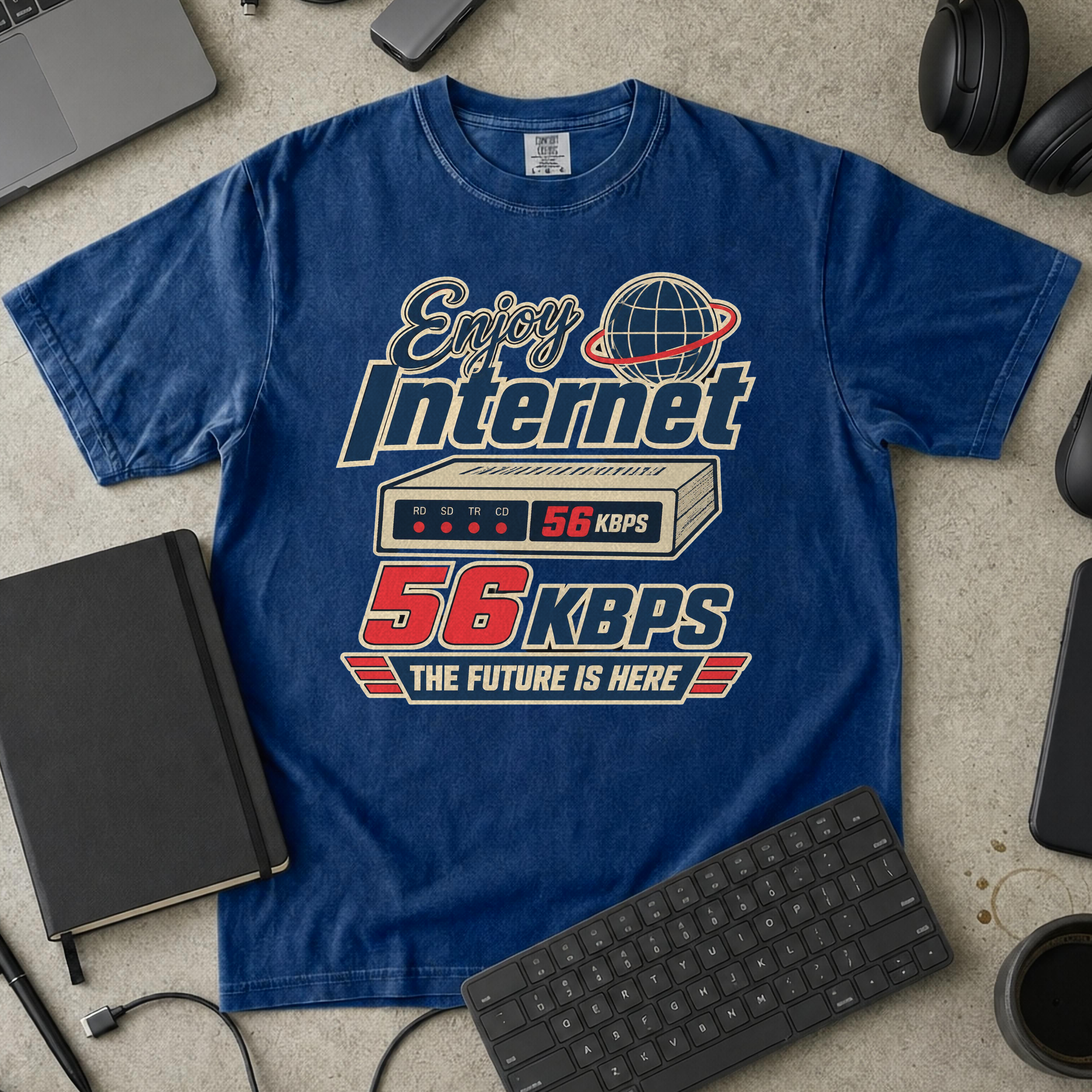 Nerd Collection Artwork T029 Premium Shirt - True Navy mockup